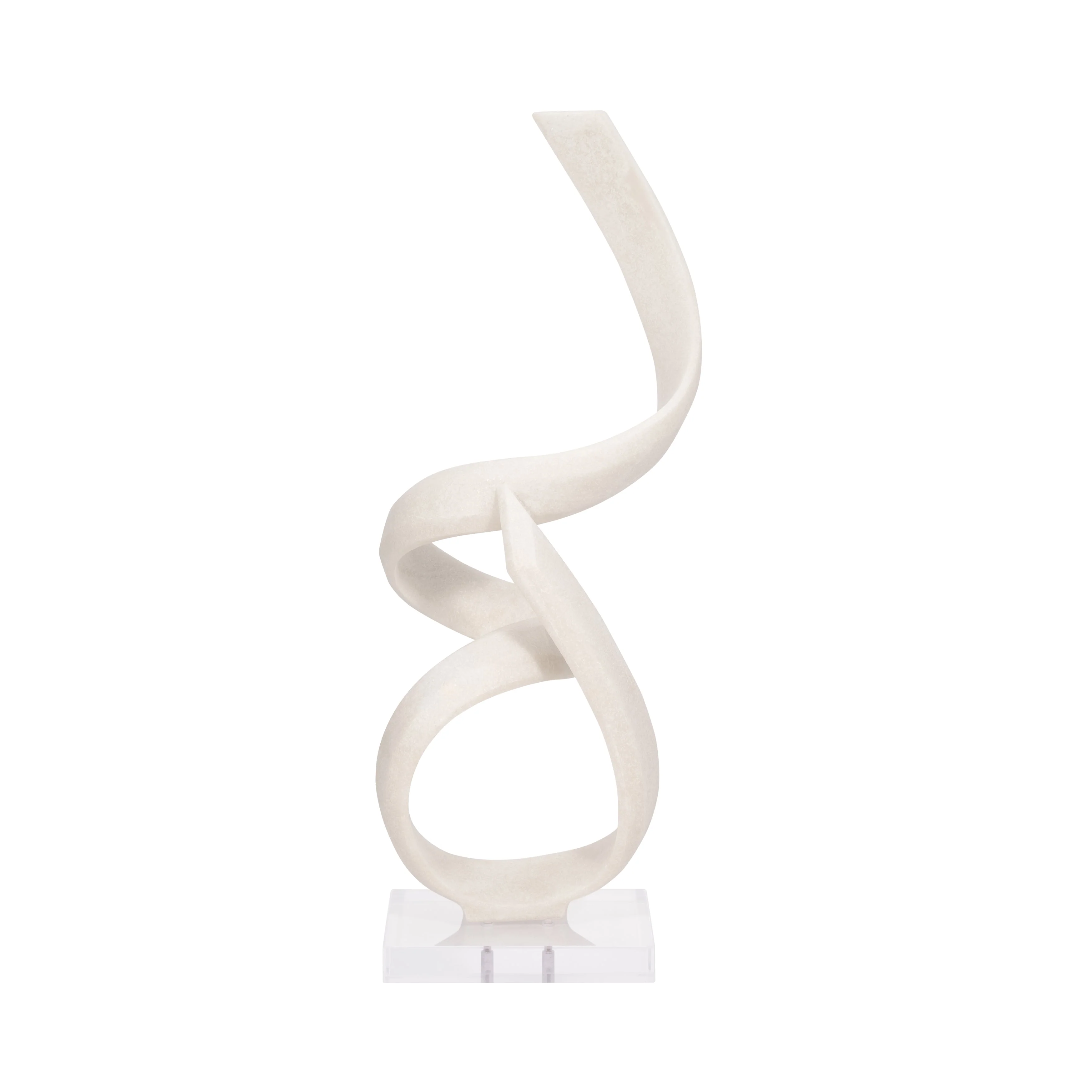 27" KASSANI OVERSIZED QUARTZ RESIN STATUARY, WHITE - Image 14