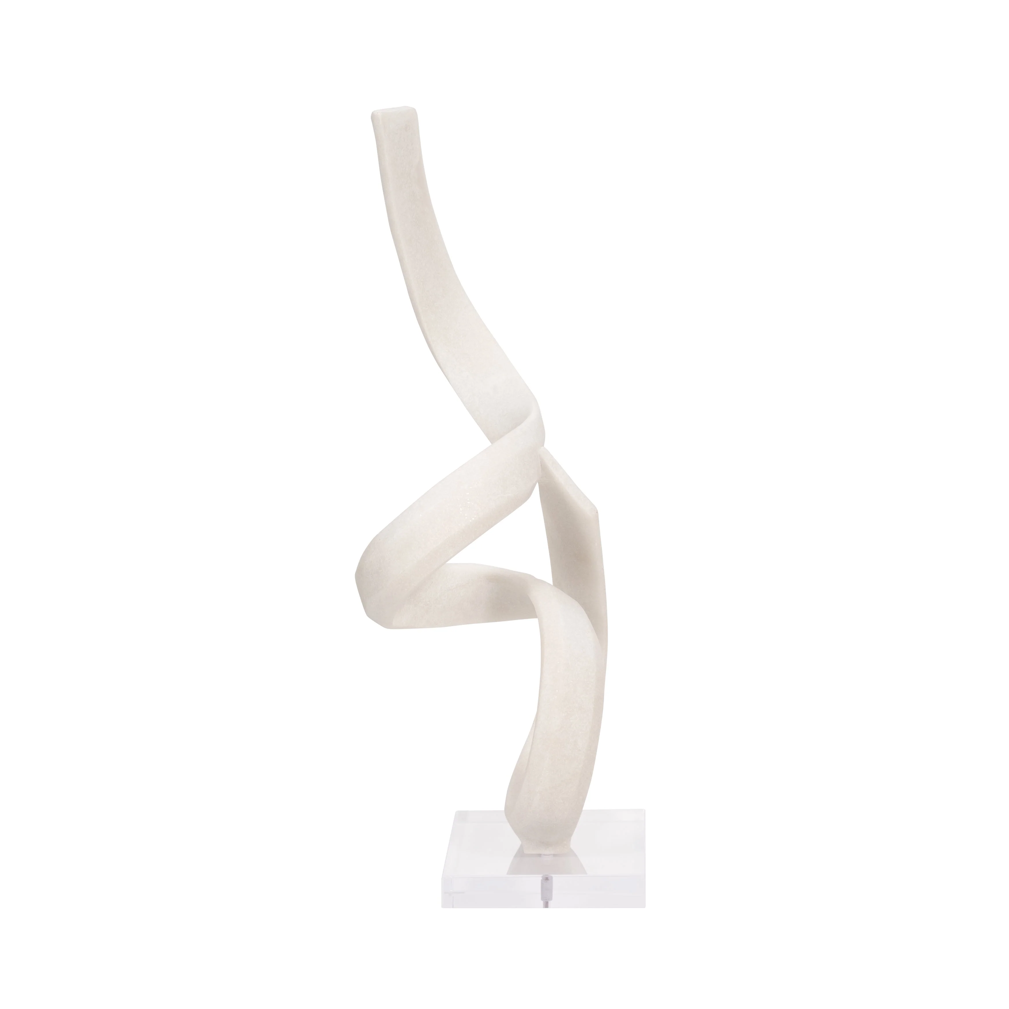 27" KASSANI OVERSIZED QUARTZ RESIN STATUARY, WHITE - Image 8