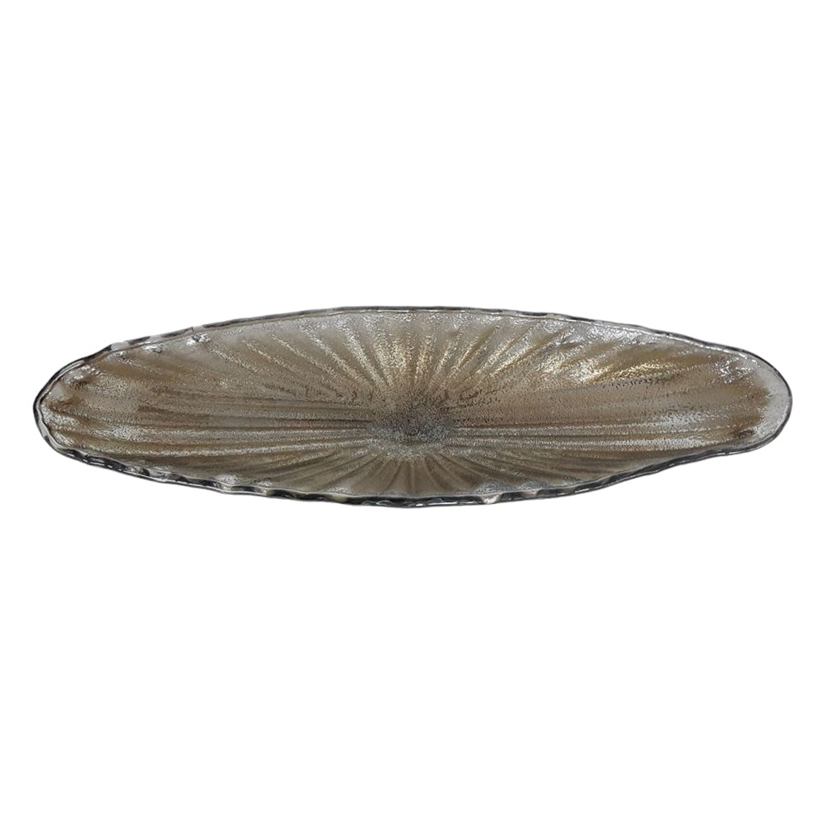 28" Salerno Large Italian Art Glass Tray - Image 4