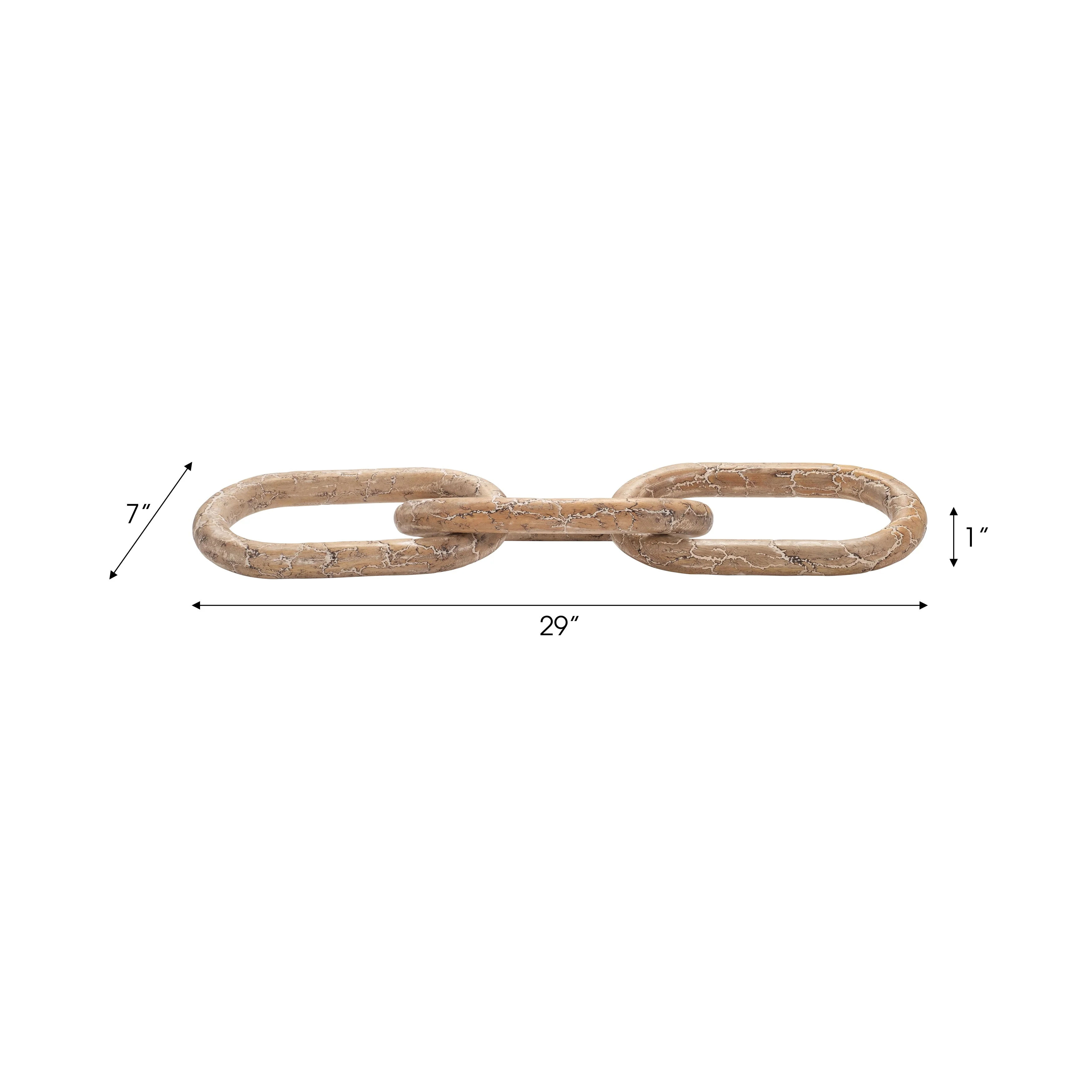 29" Desta Dark Wood Link Chain - Image 14