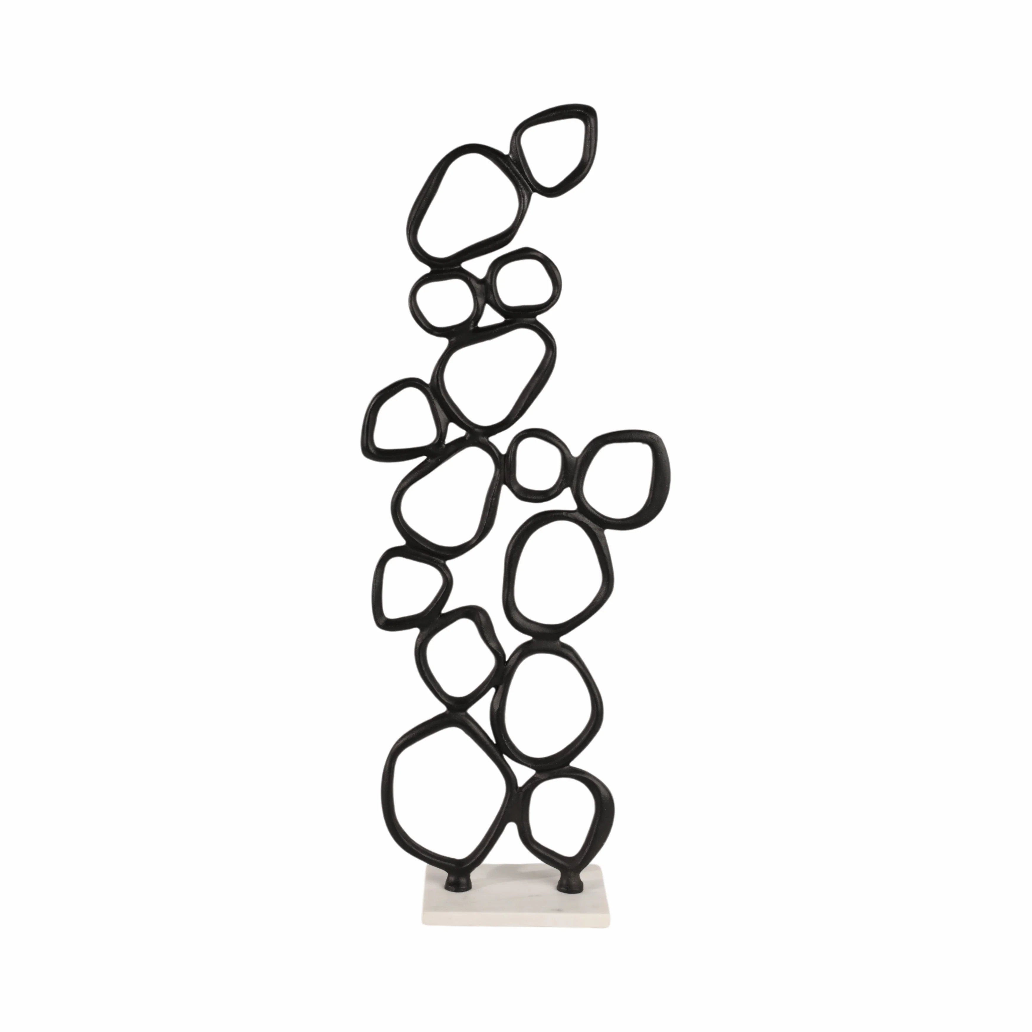 30" Tidus Large Ring Statuary, Black - Image 5