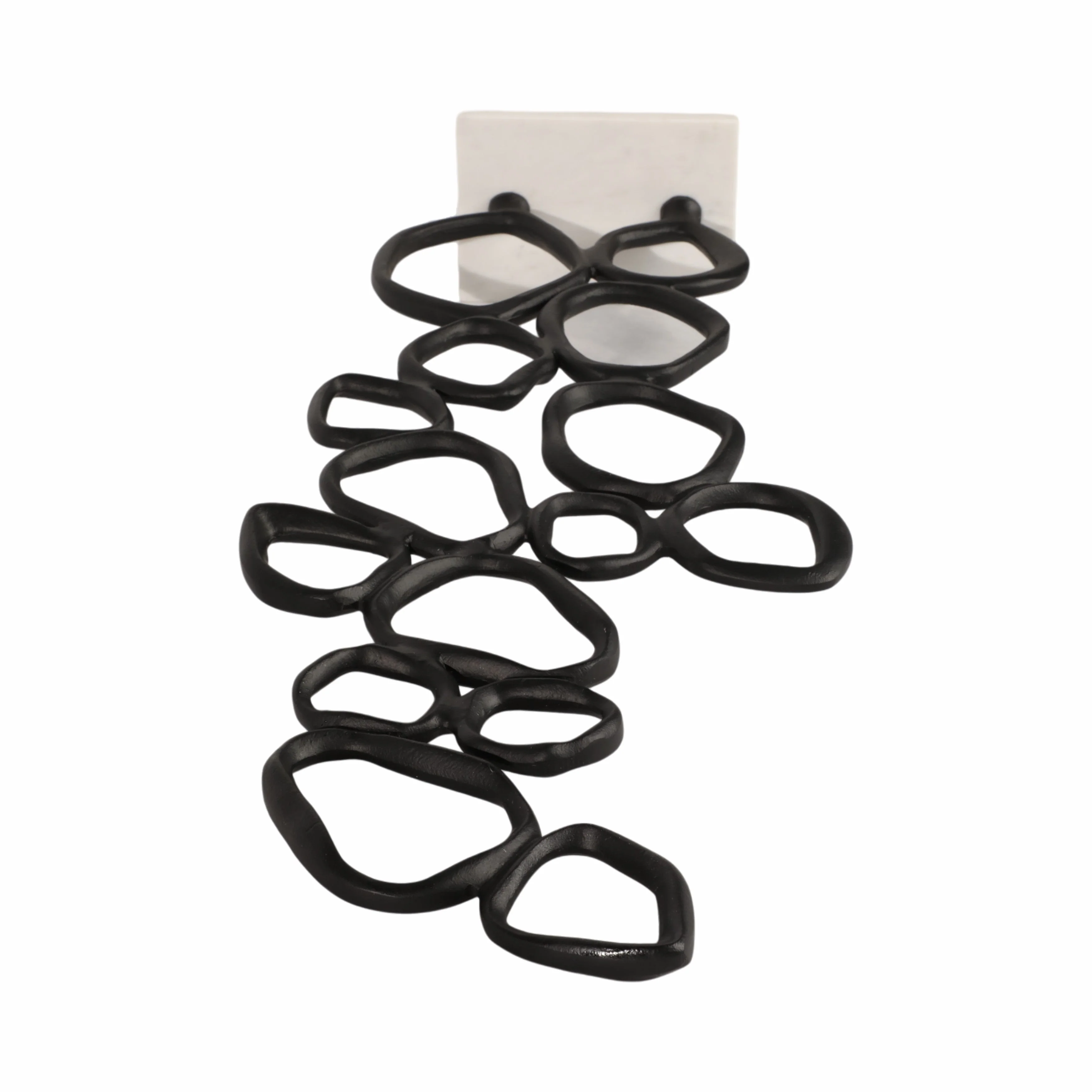 30" Tidus Large Ring Statuary, Black - Image 7