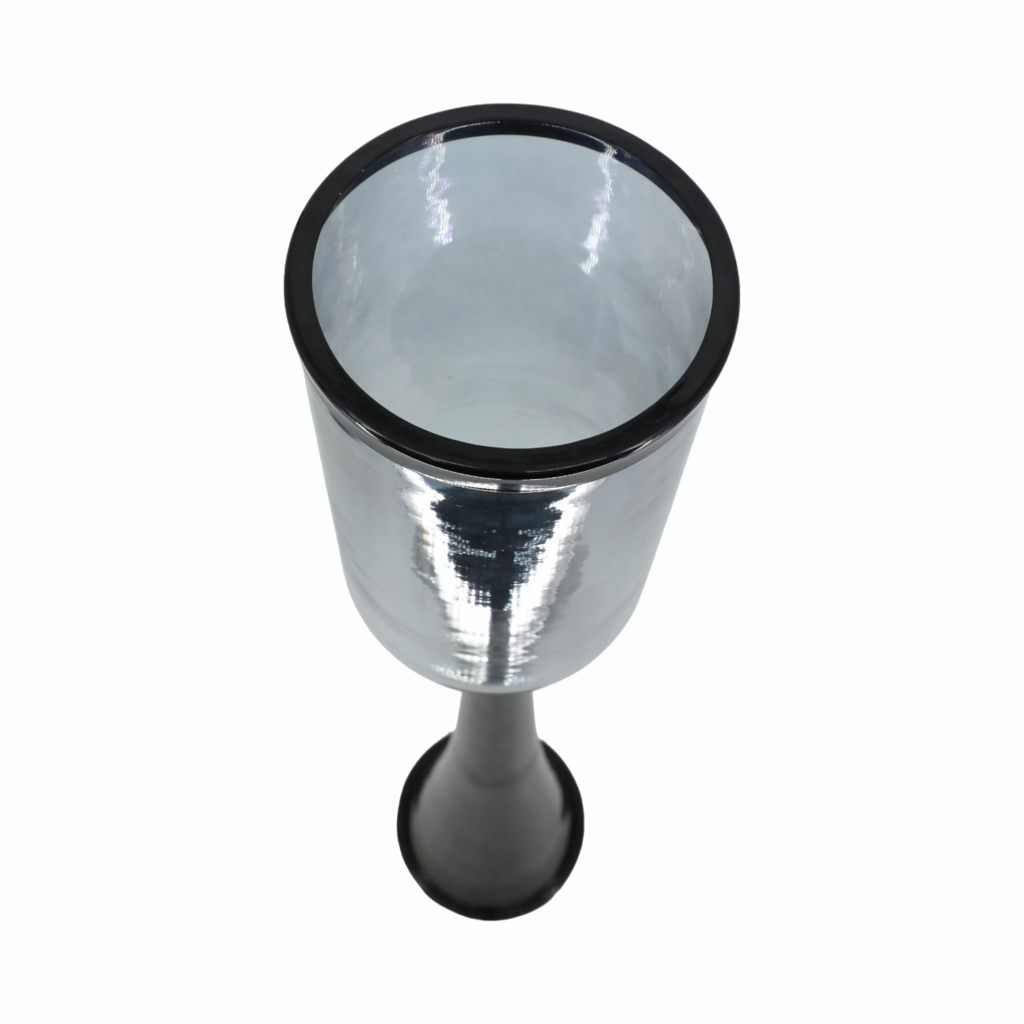 34" Ember Small Black Glass Candle Hurricane - Image 8