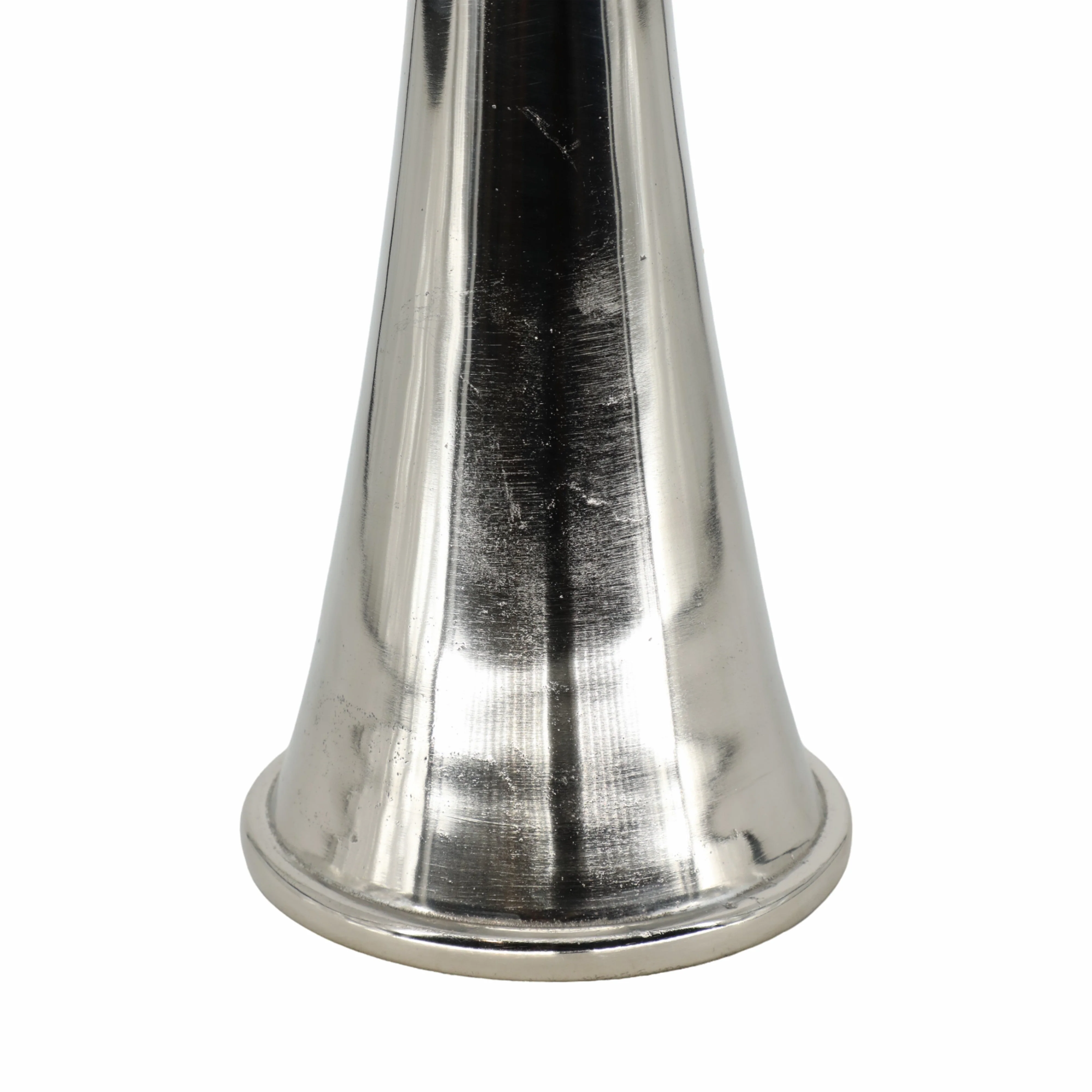 34" Radiant Small Silver Glass Candle Hurricane - Image 6
