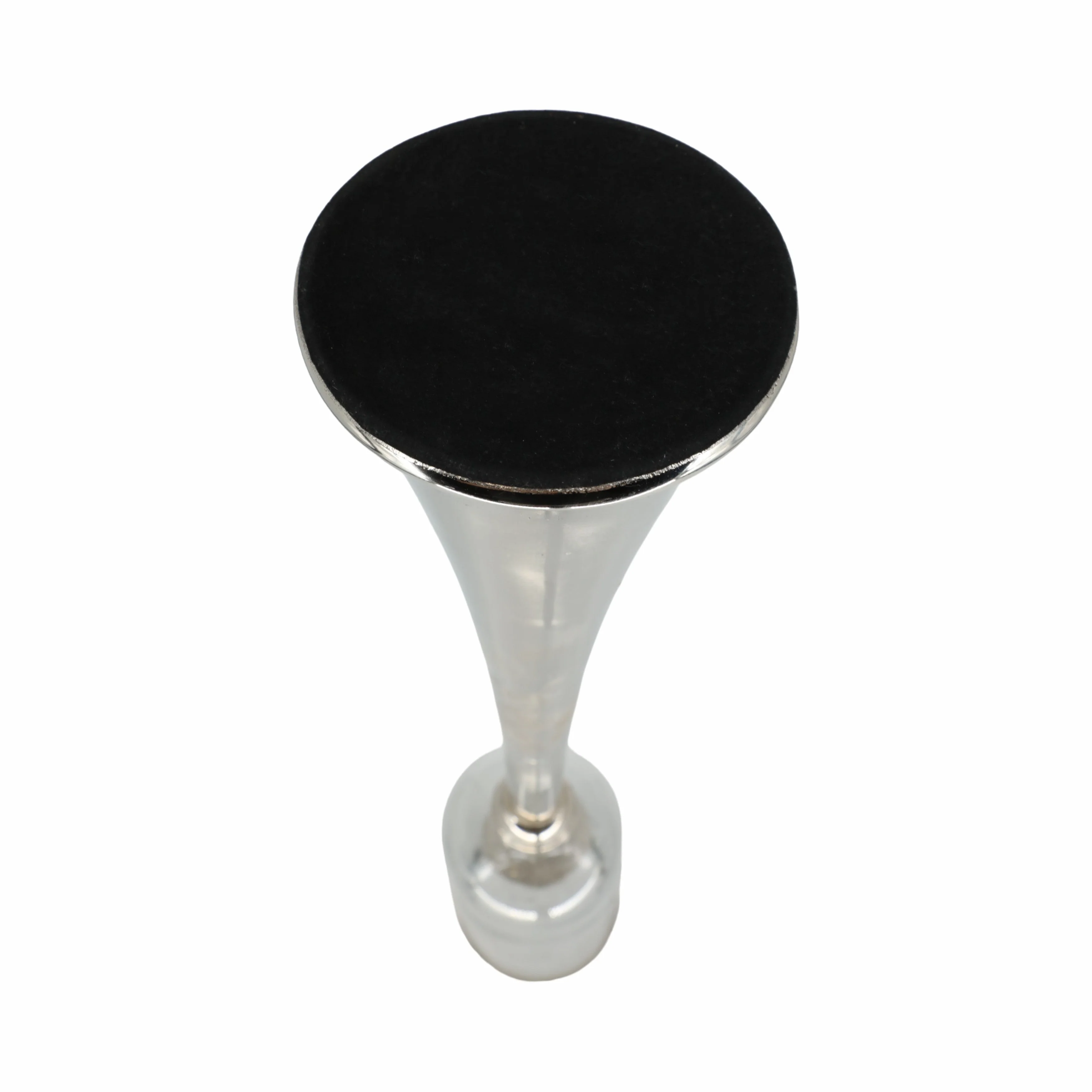 34" Radiant Small Silver Glass Candle Hurricane - Image 9