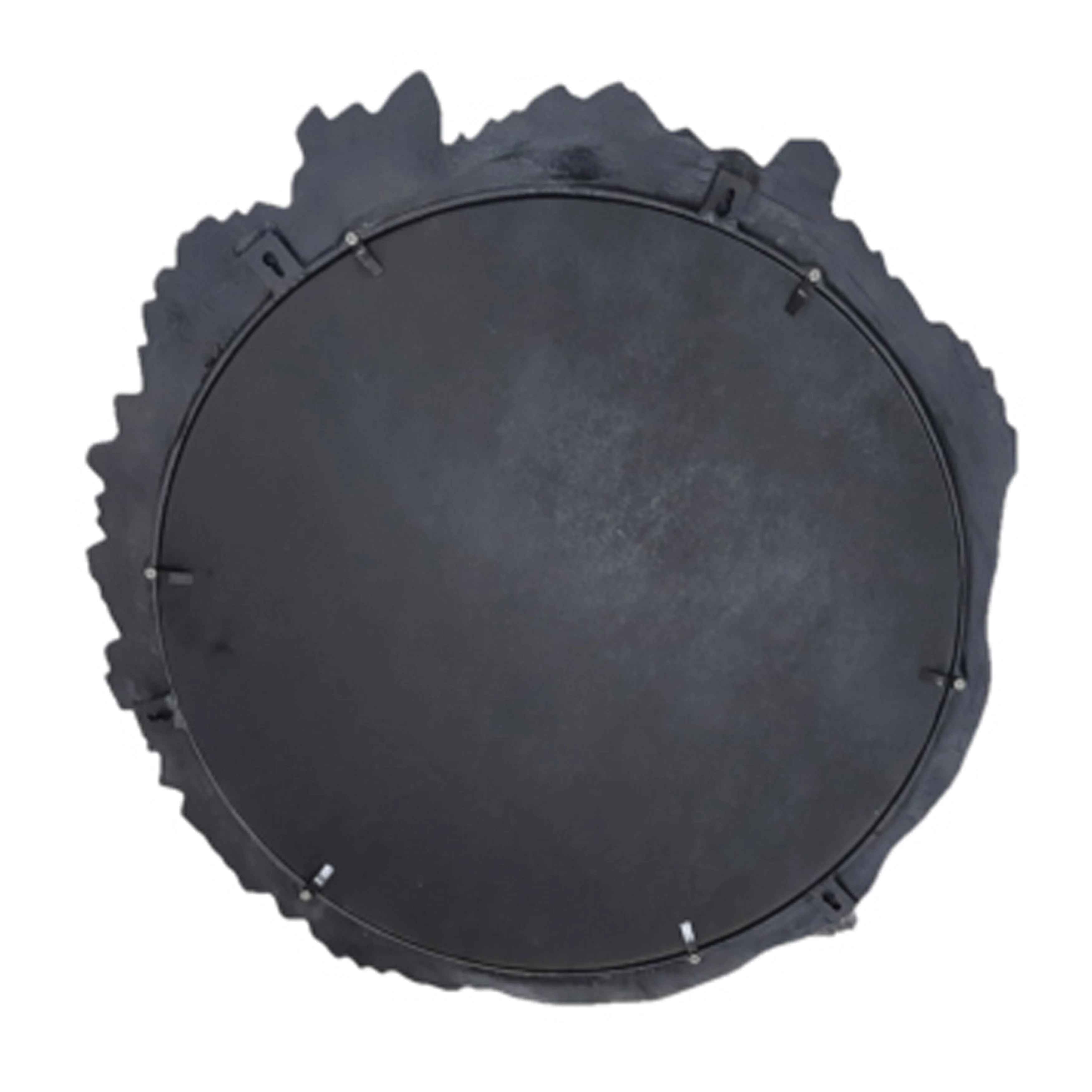 35" Eron Metal Wall Mirror, Black - Image 3