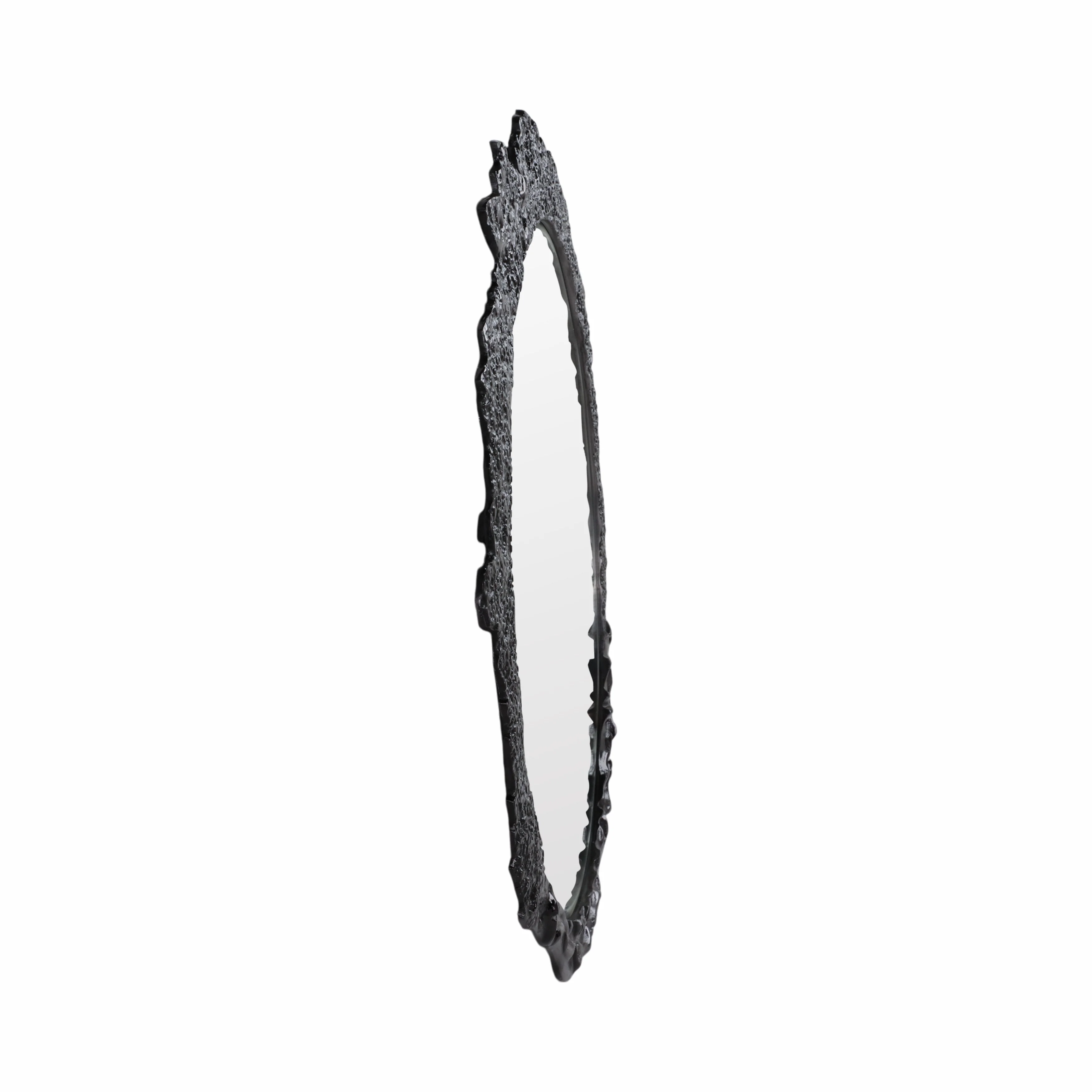 35" Eron Metal Wall Mirror, Black - Image 7
