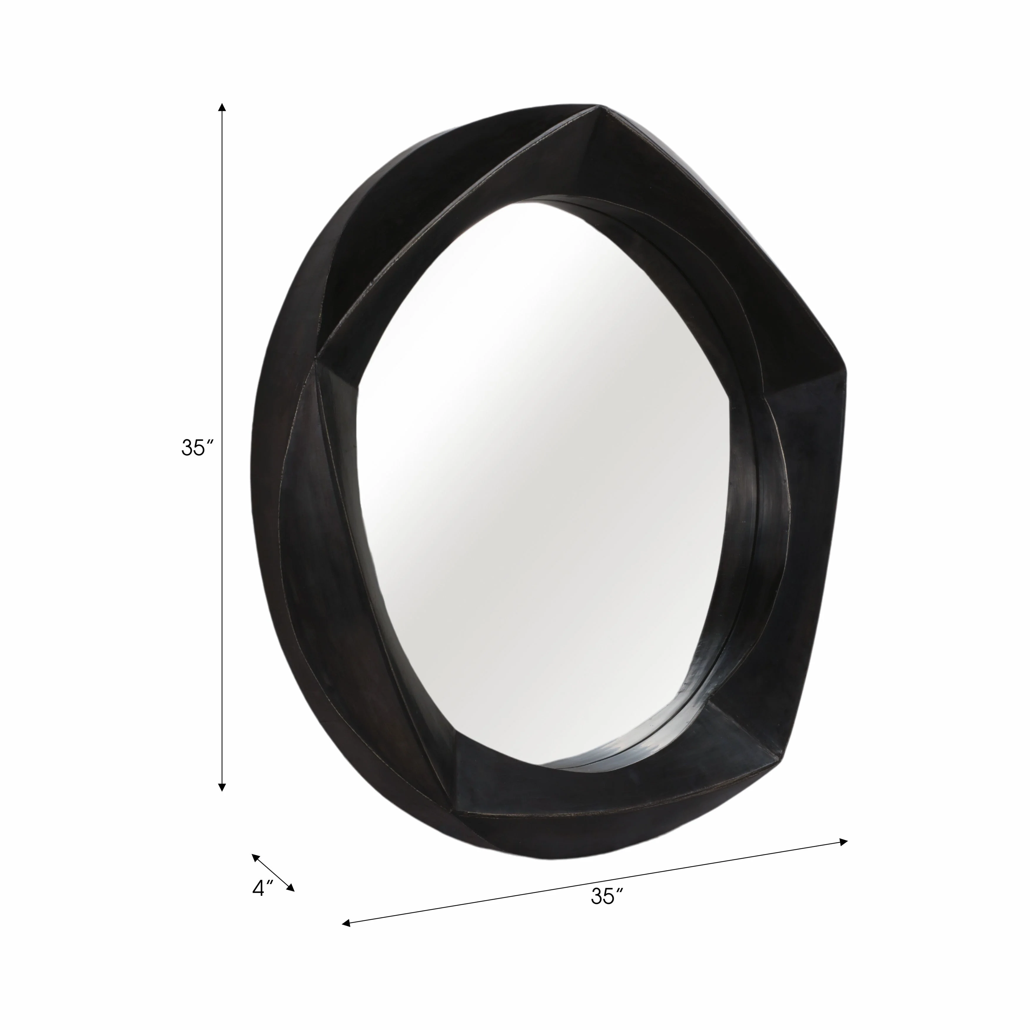 35x35" Warlow Metal Wall Mirror - Image 9