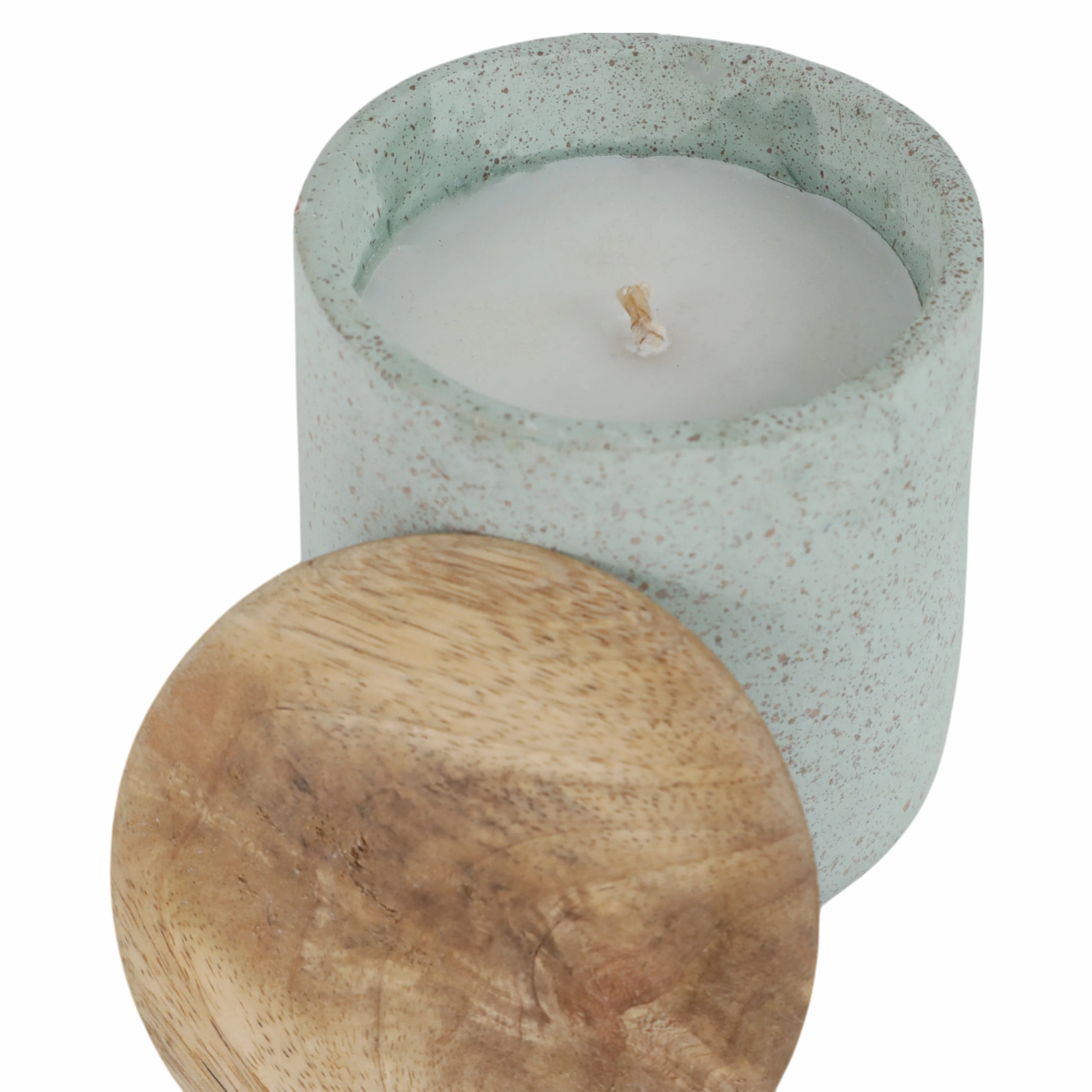 4" 9oz Wild Jasmine & Daisy Tall Cndle W/lid, Blue - Image 5