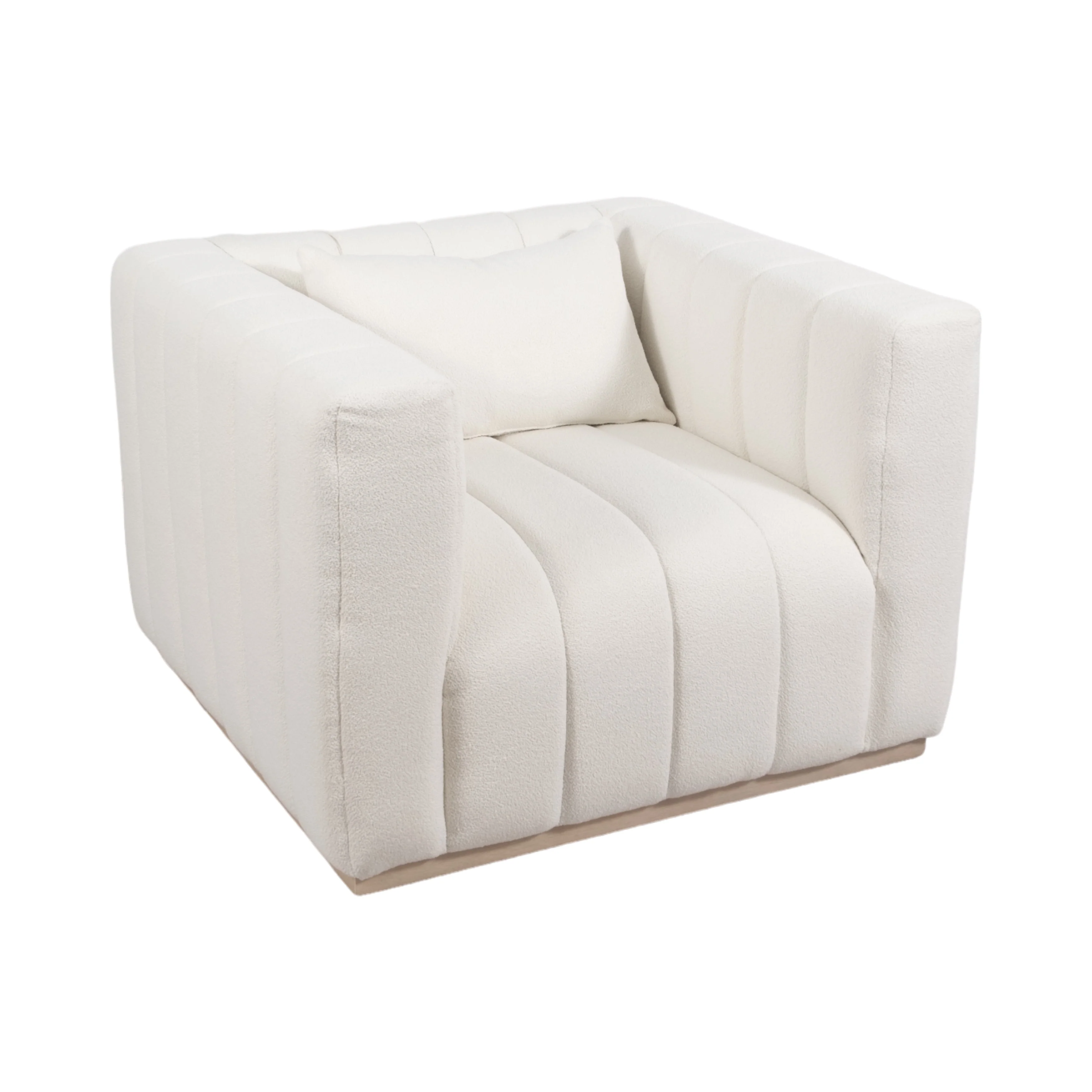 40" Andreeva Tufted Accent Chair, Ivory - Image 10