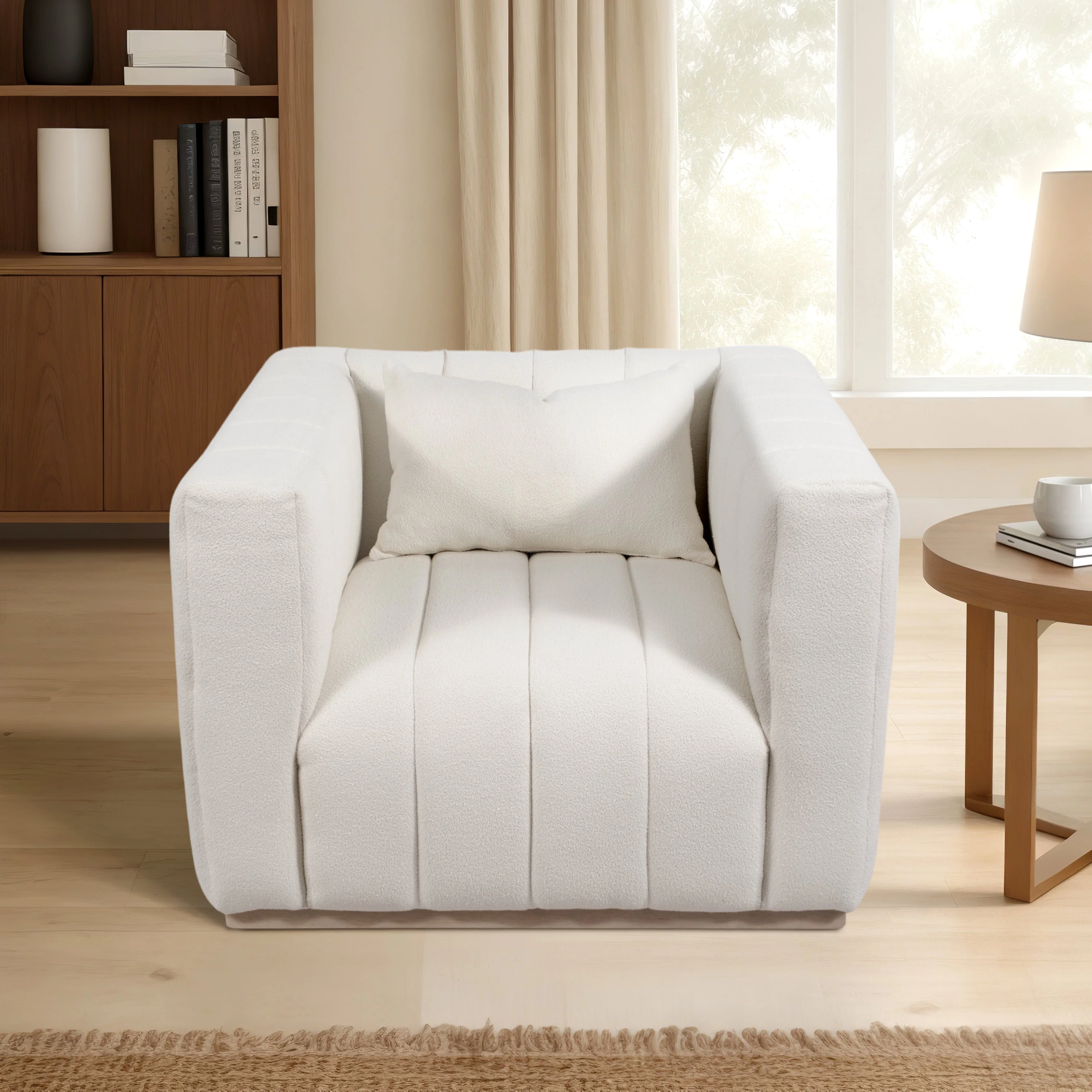 40" Andreeva Tufted Accent Chair, Ivory - Image 18