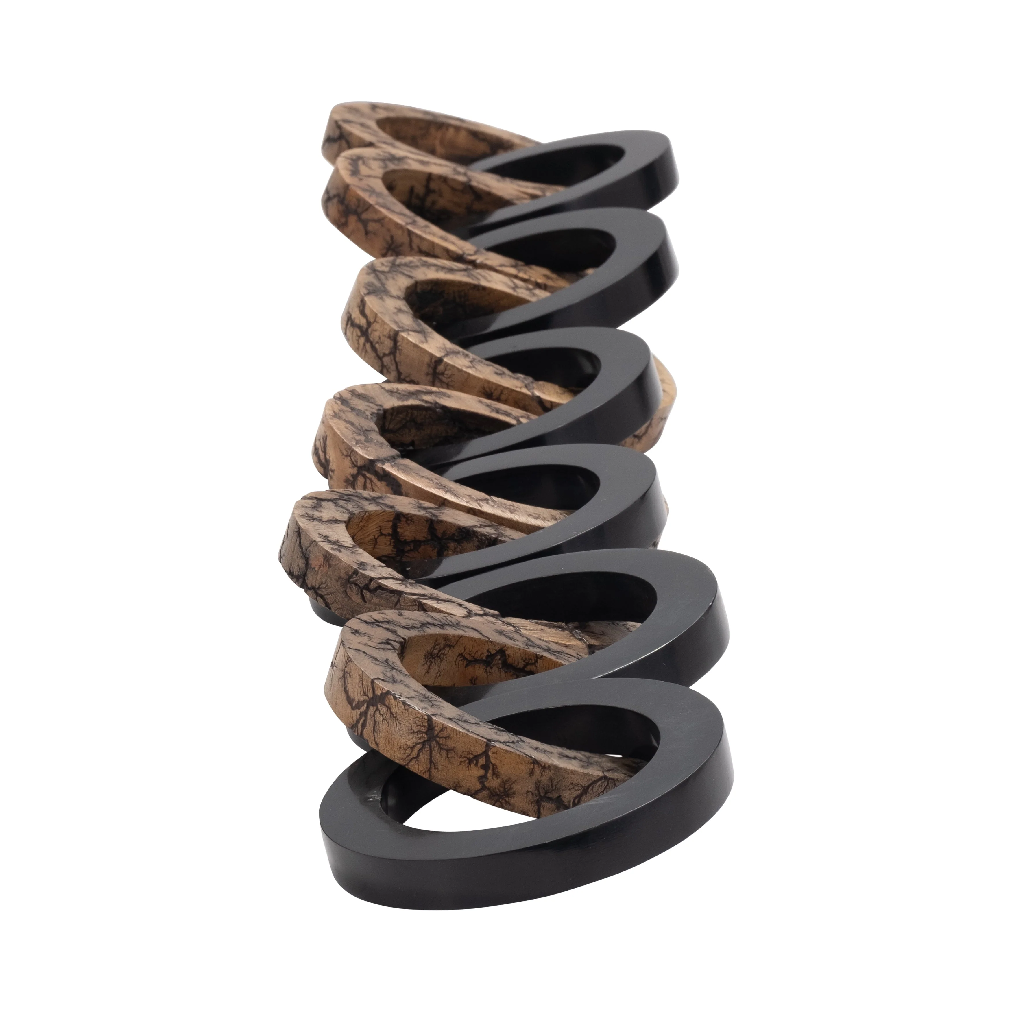 48" Kanu Wood And Resin Link Chain - Image 11