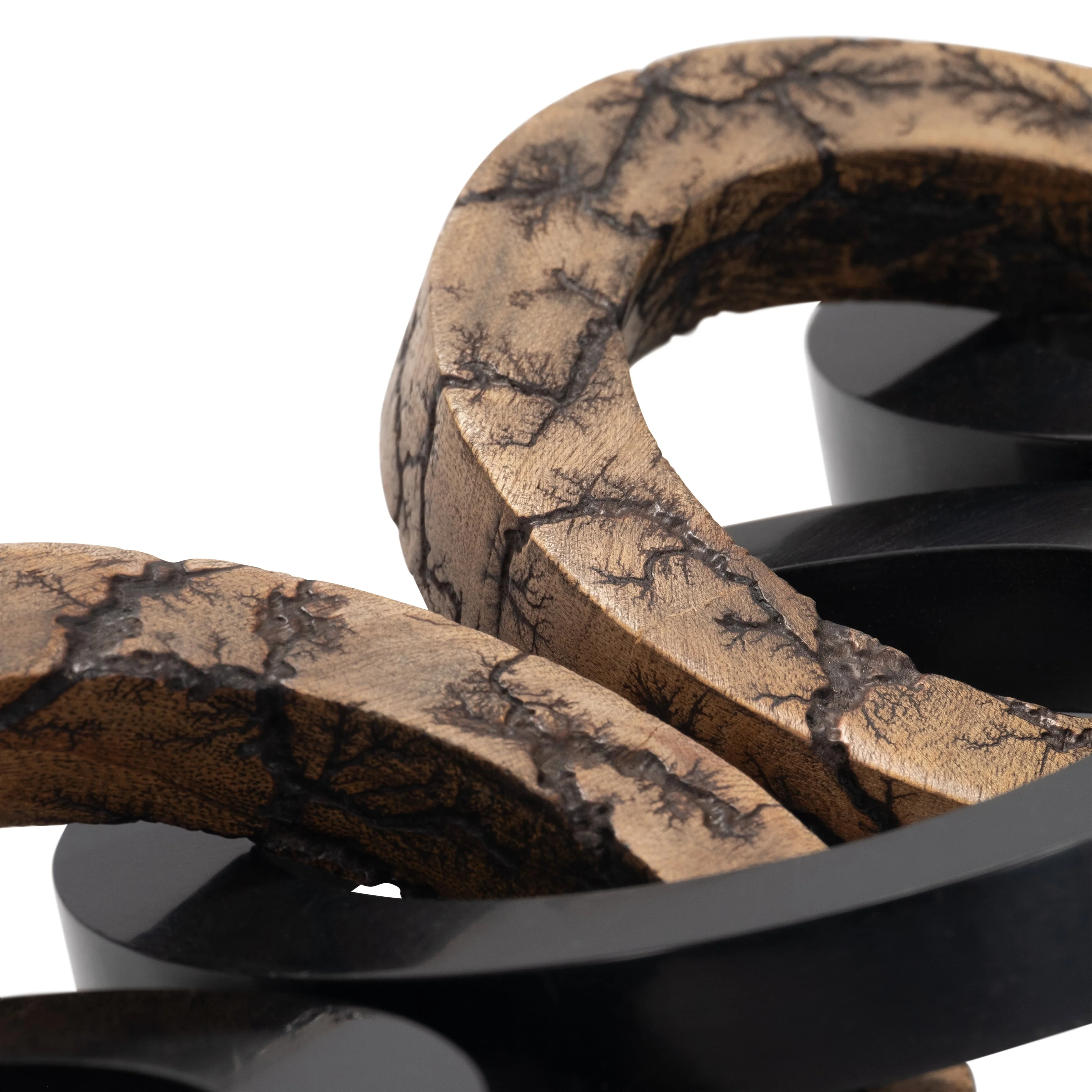 48" Kanu Wood And Resin Link Chain - Image 4