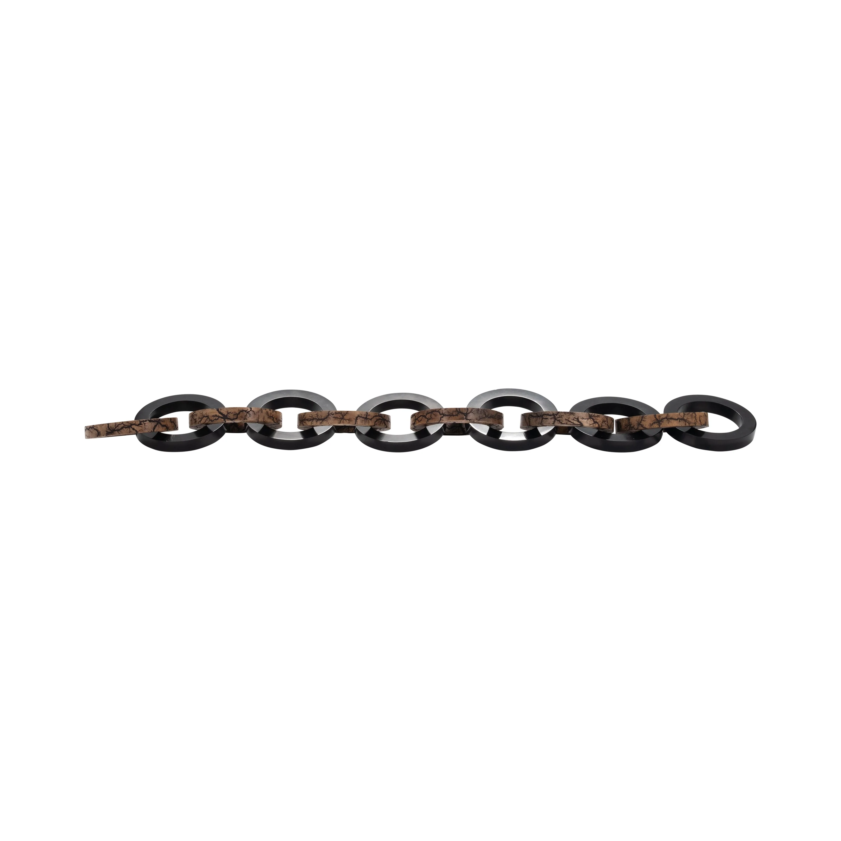 48" Kanu Wood And Resin Link Chain - Image 5