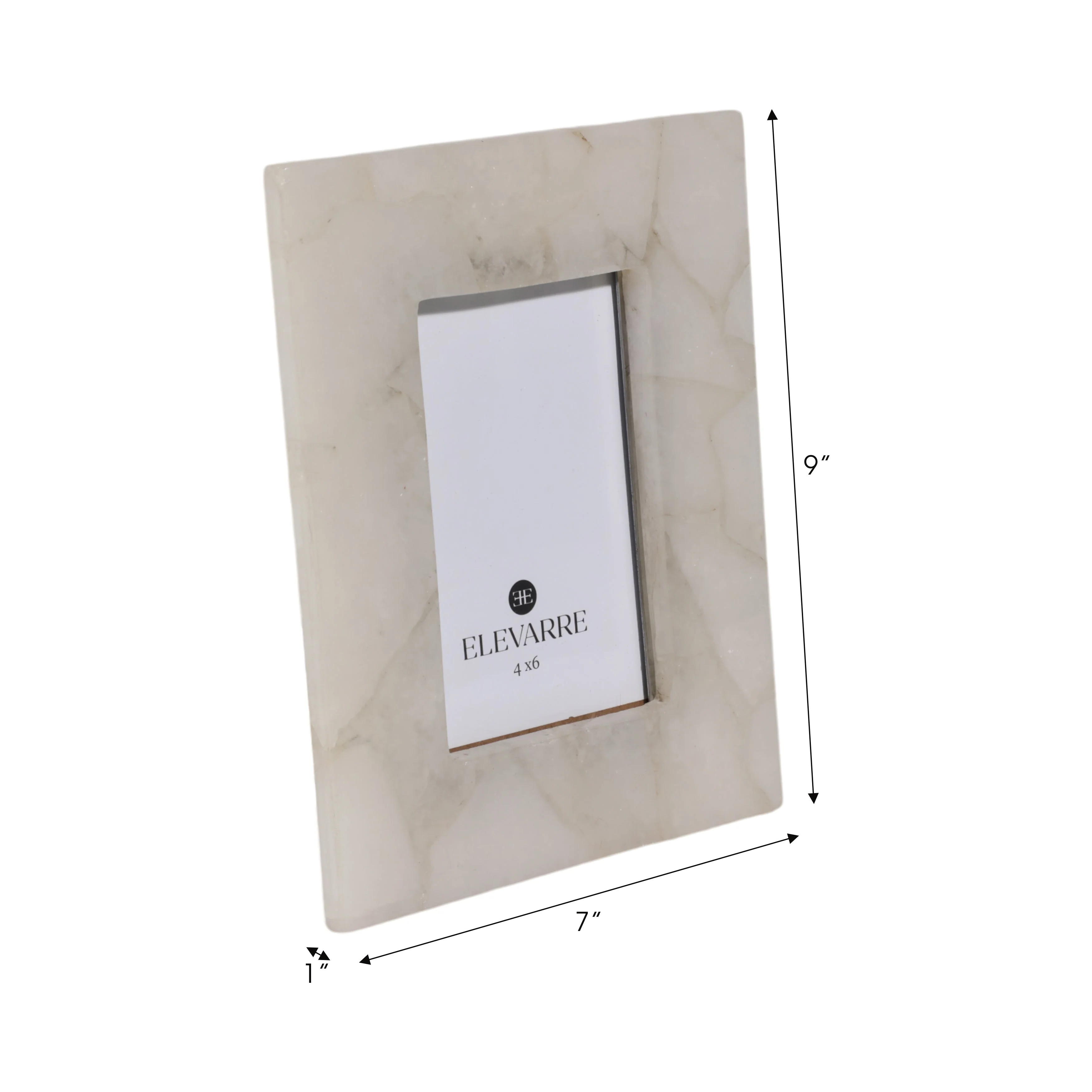 4x6 Edina White Quartz Photo Frame - Image 8