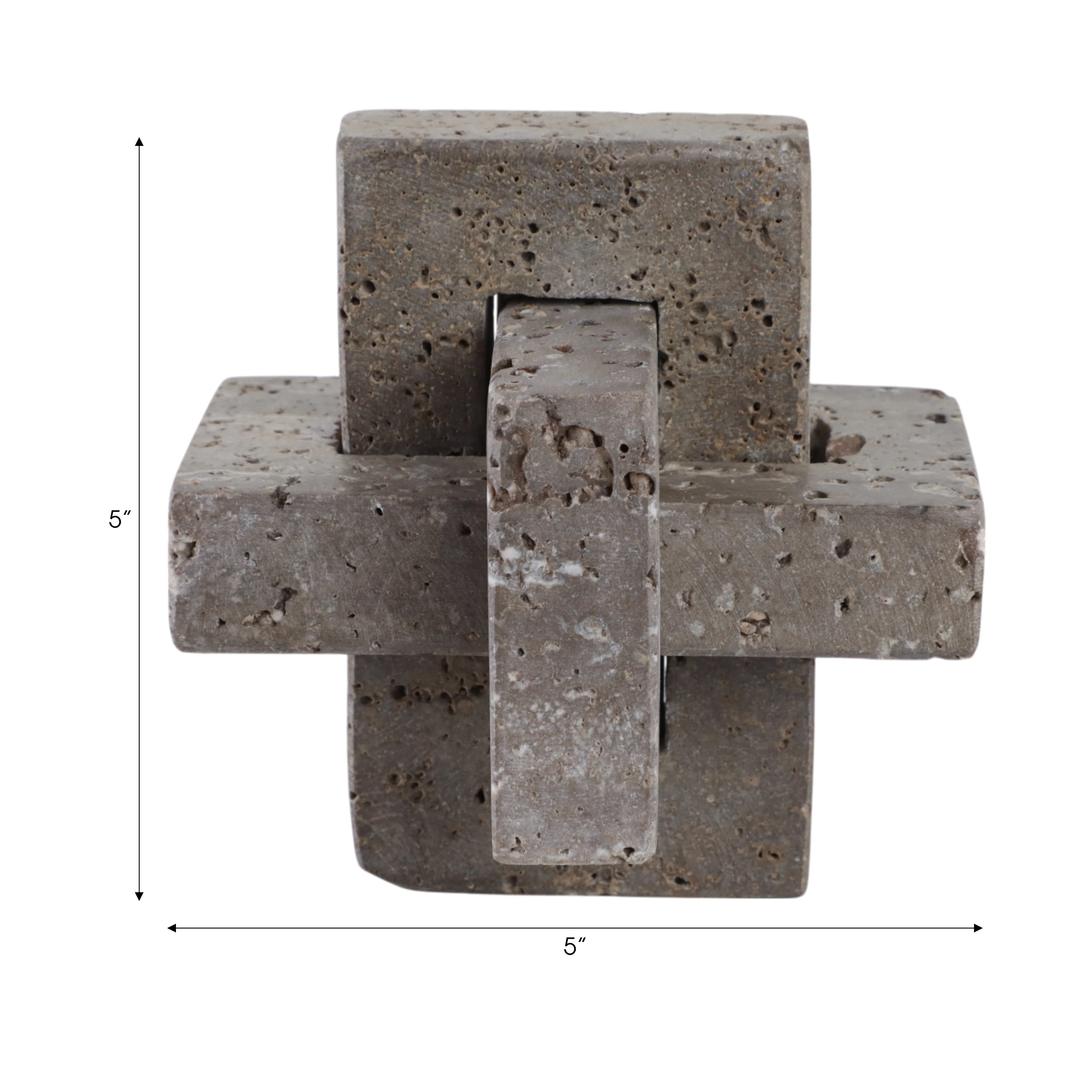 5" Pierce Small Travertine Knot - Image 9