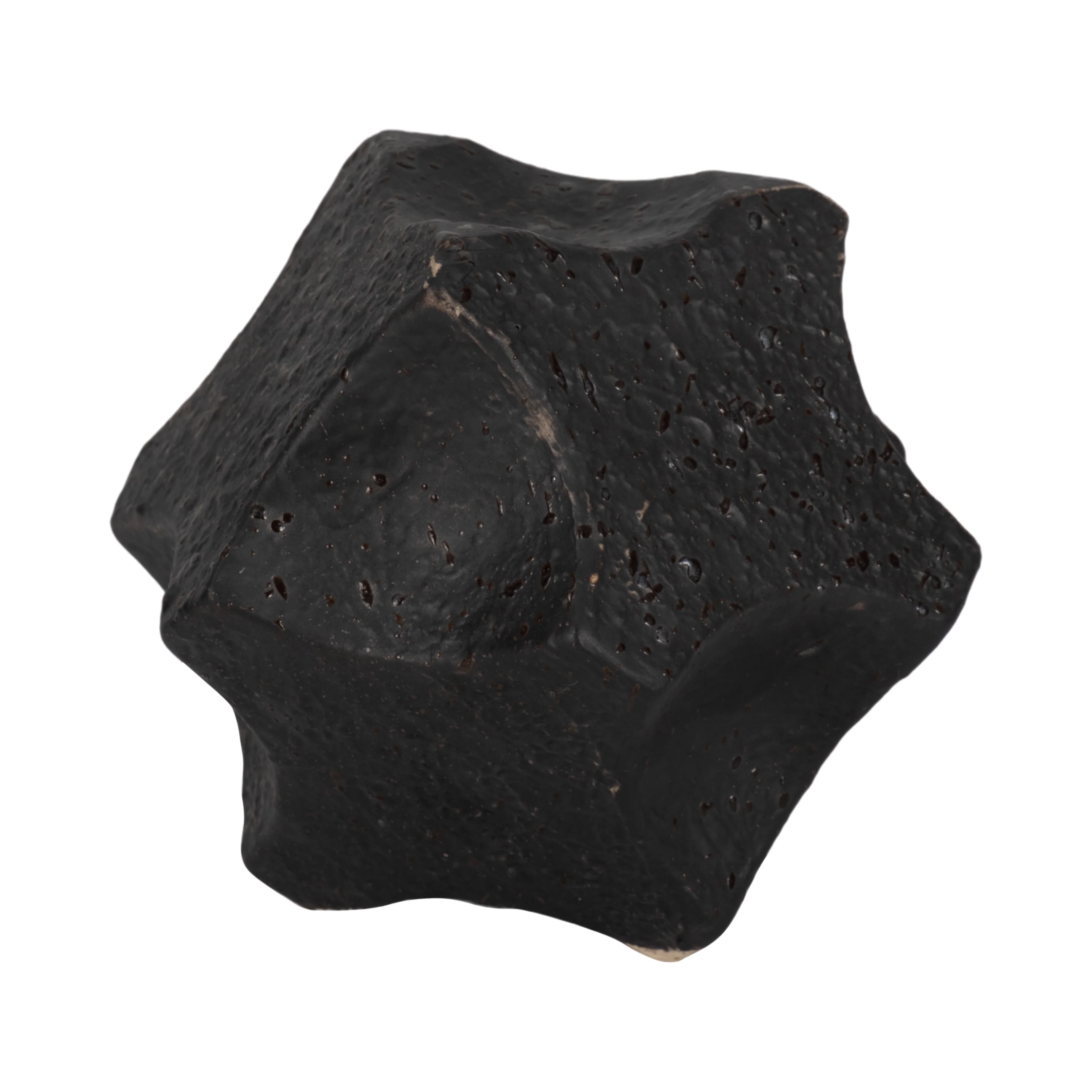 5" Textured Geometric Orb, Black - Image 10