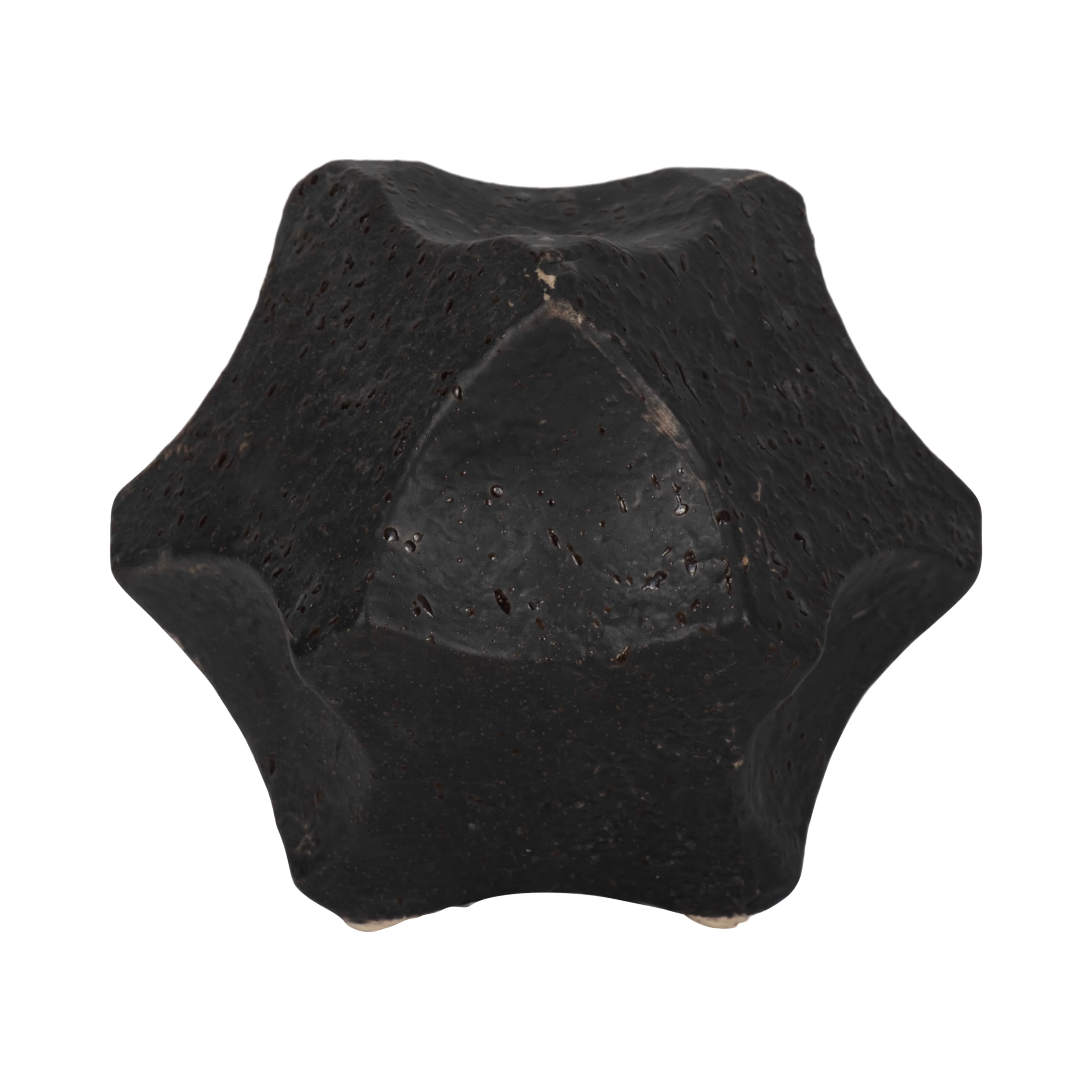 5" Textured Geometric Orb, Black - Image 11