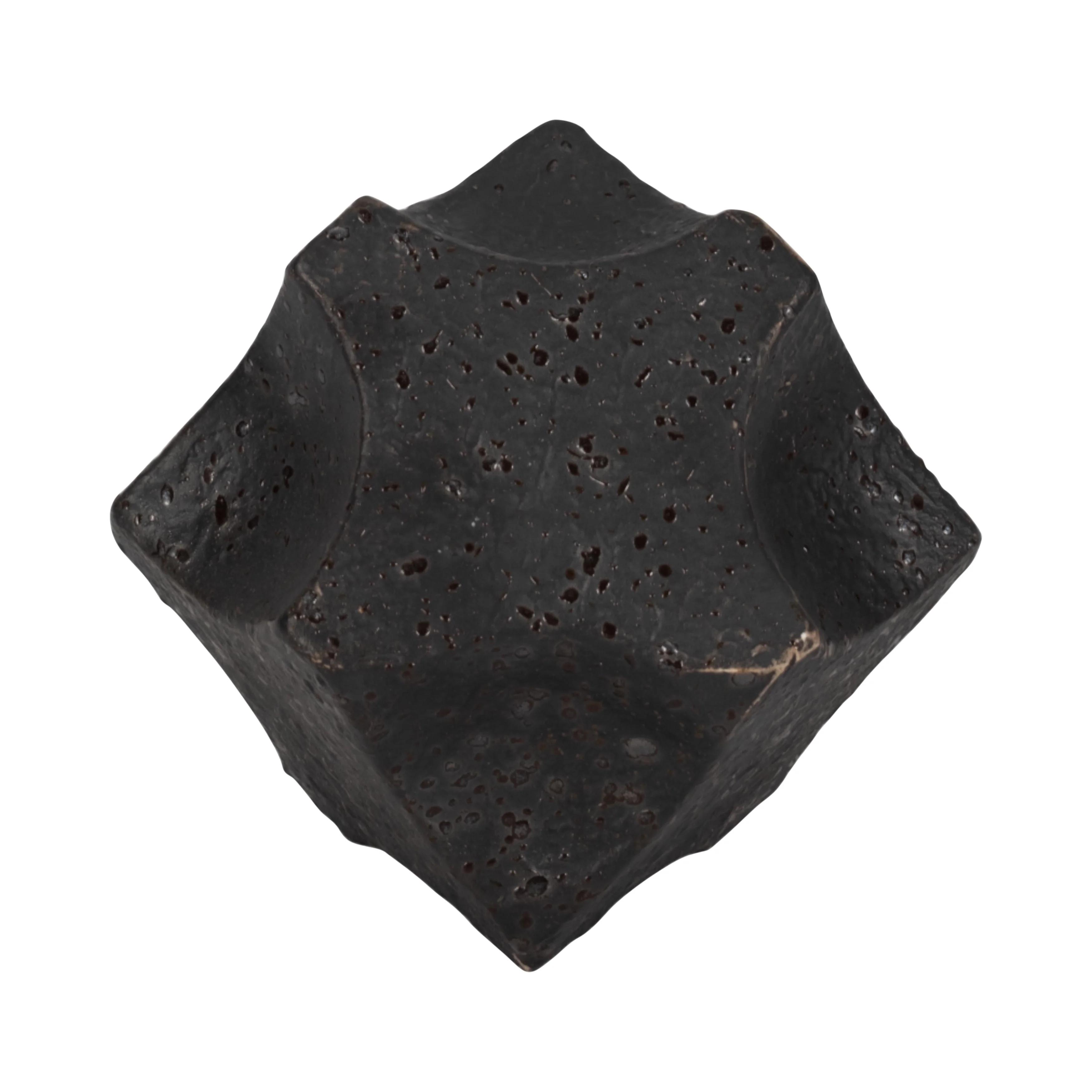 5" Textured Geometric Orb, Black - Image 13