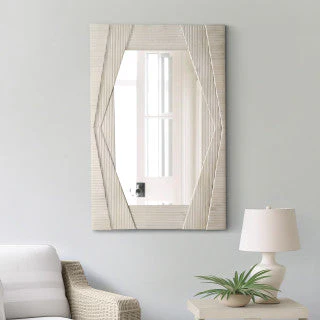 54X36" HARLOW CARVED WOOD WALL MIRROR - Image 5