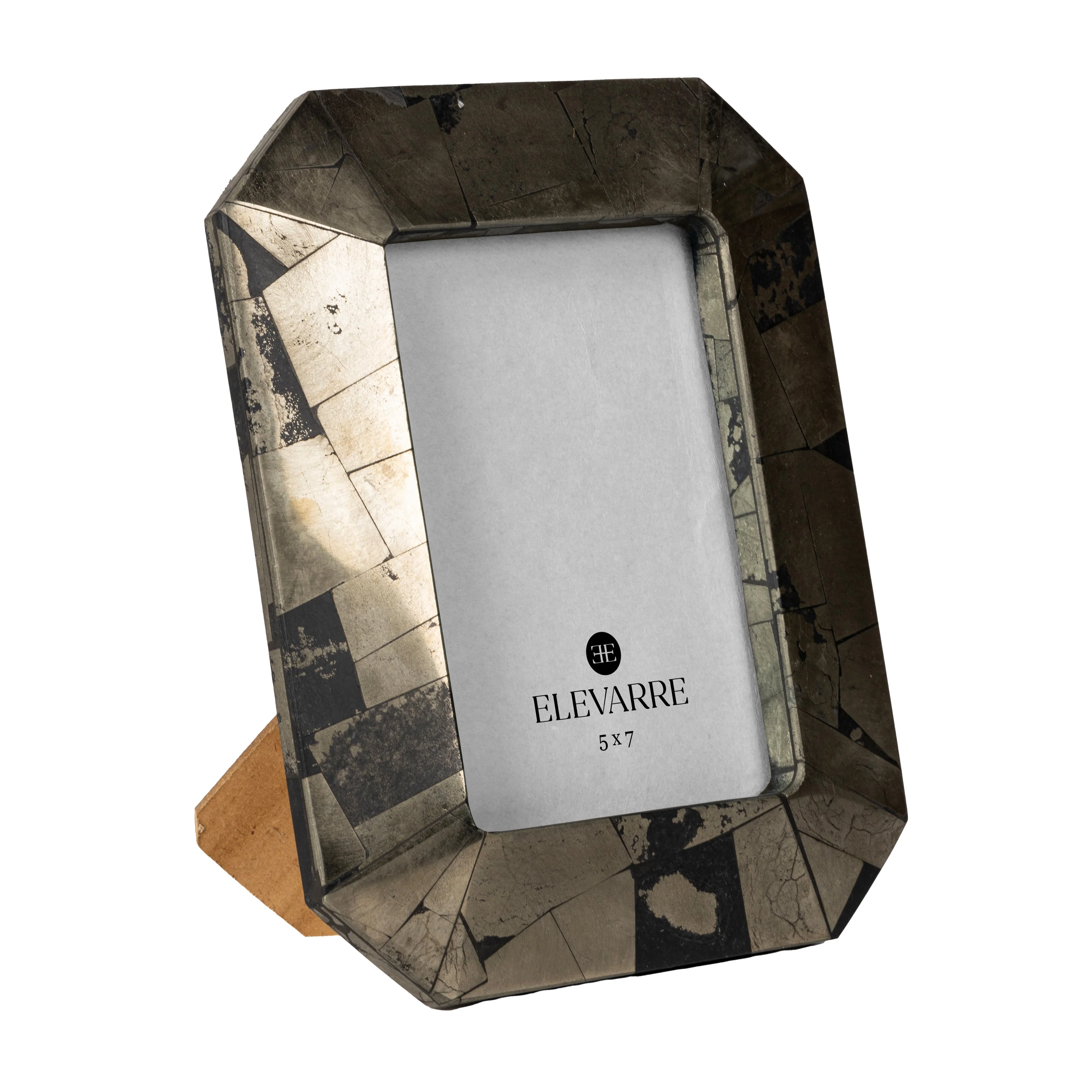 5x7 Livio Pyrite Semi-precious Stone Photo Frame - Image 2