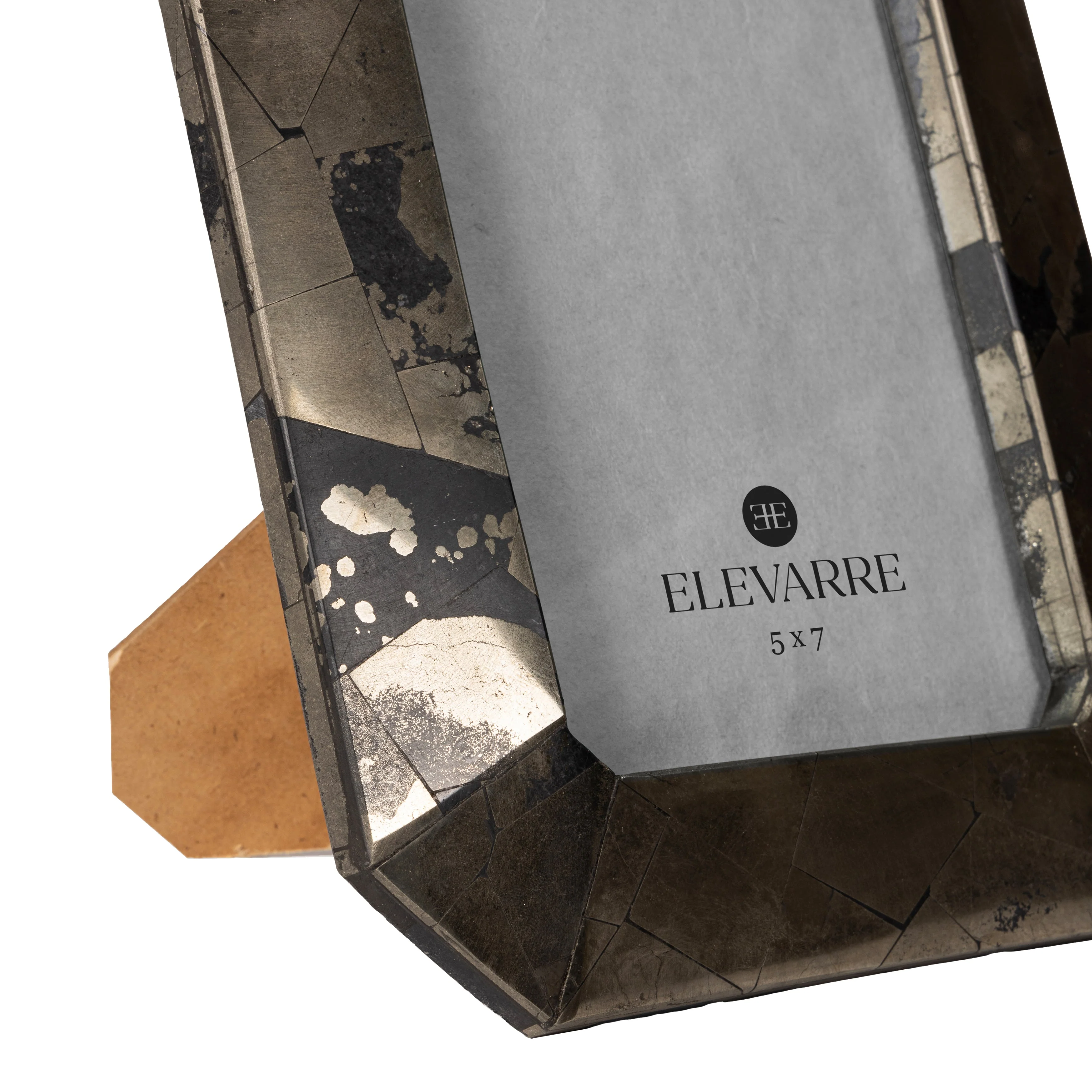 5x7 Livio Pyrite Semi-precious Stone Photo Frame - Image 3