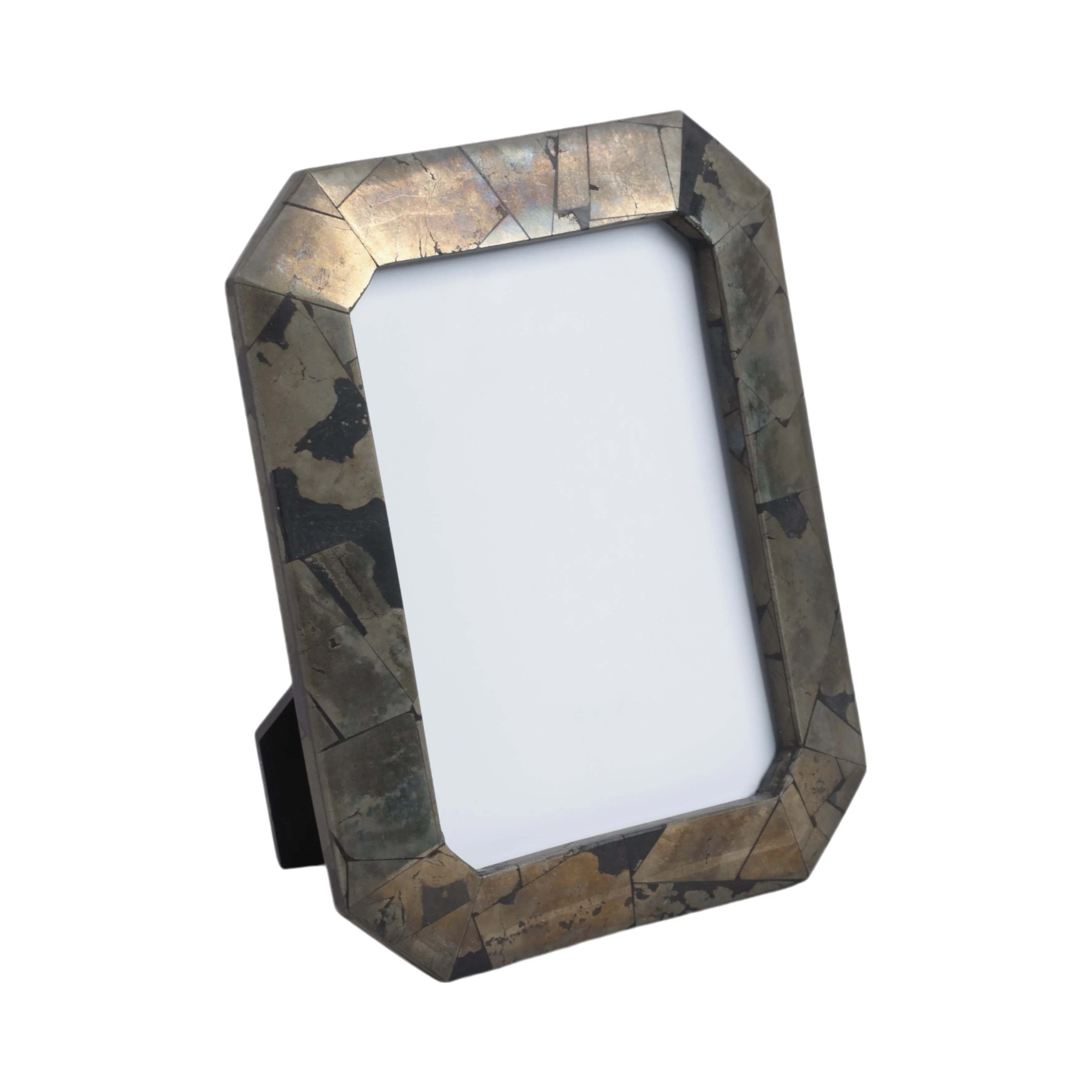 5x7 Livio Pyrite Semi-precious Stone Photo Frame - Image 5