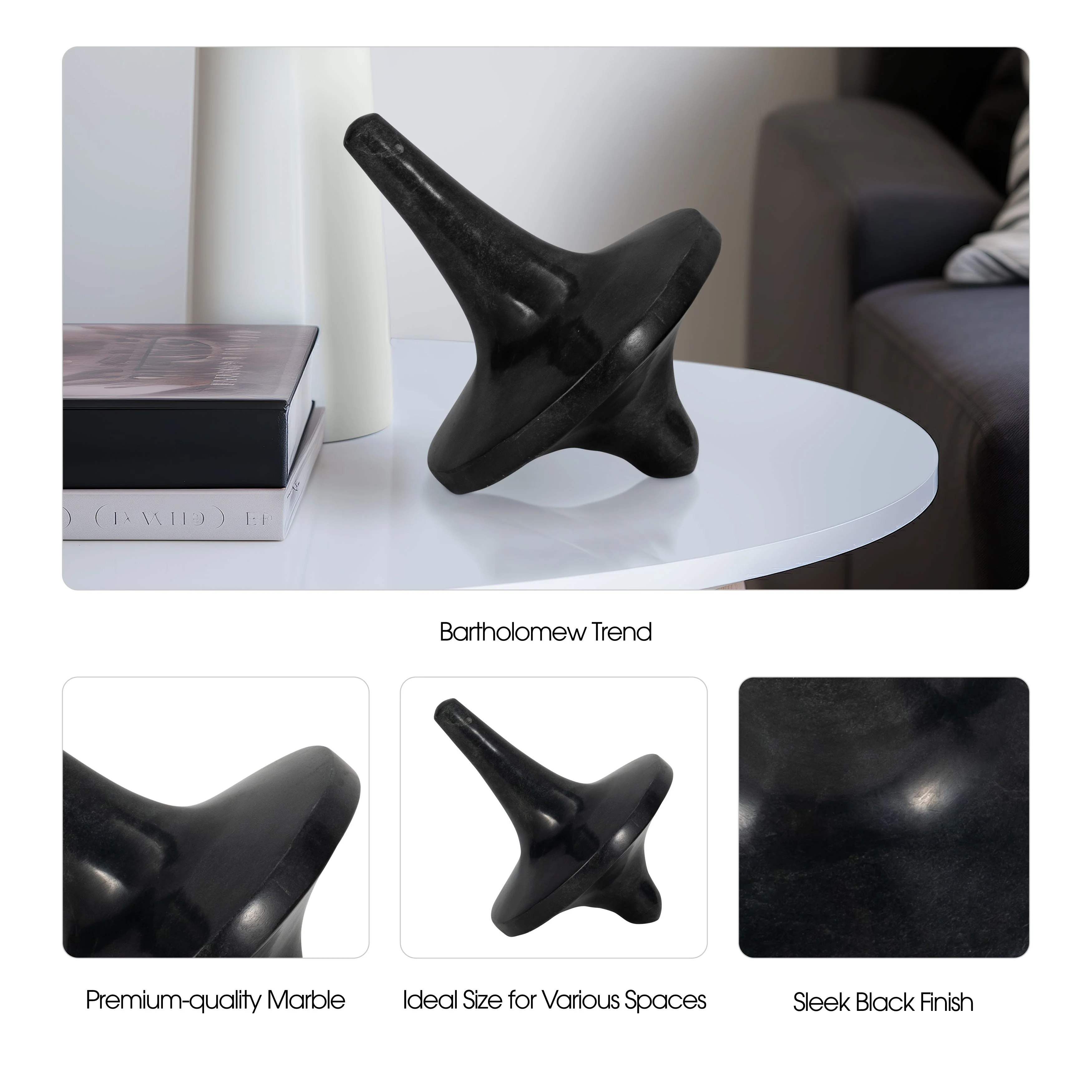 6" Dressler Black Marble Tops - Image 19