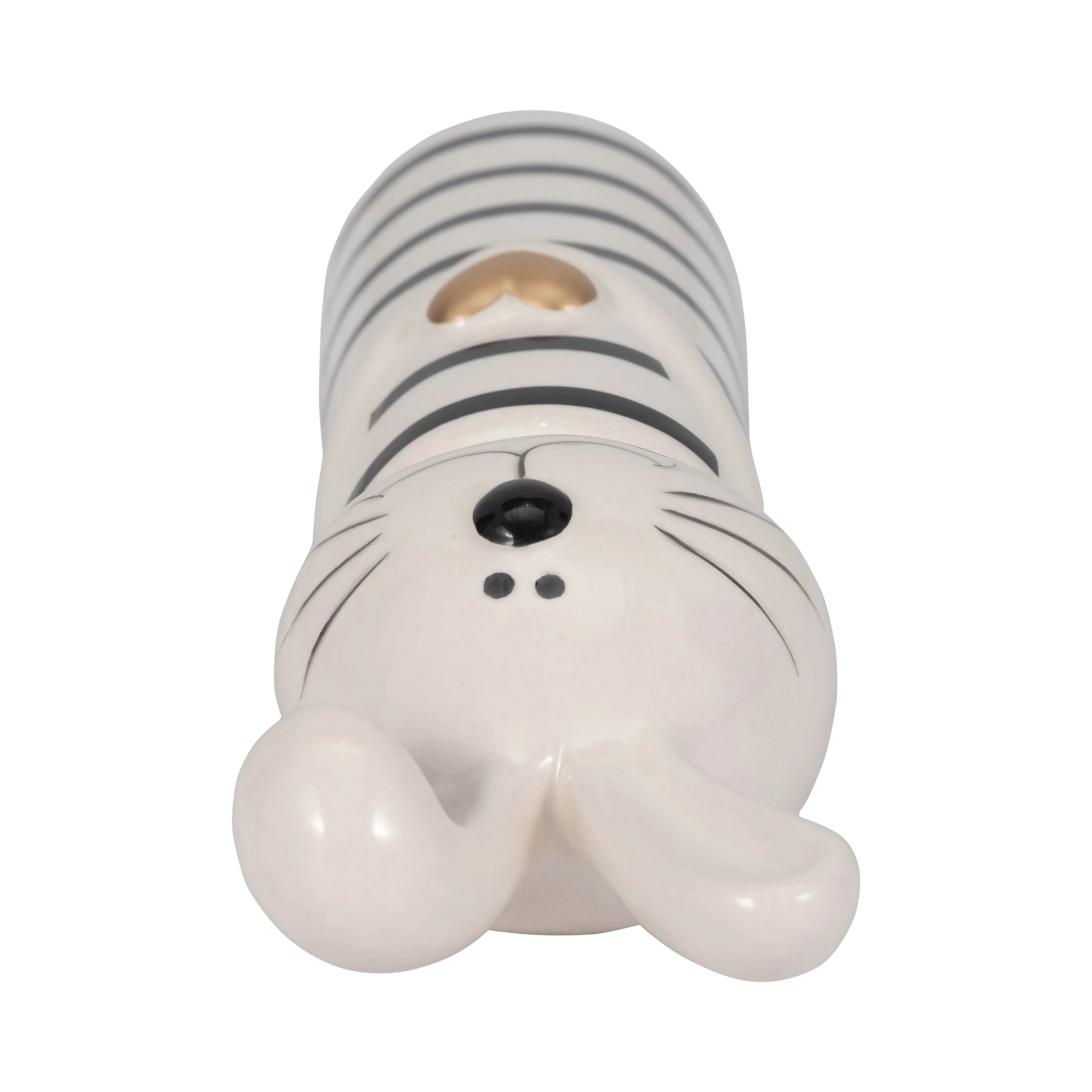 7" Lines Bunny With Gold Heart, White/black - Image 17