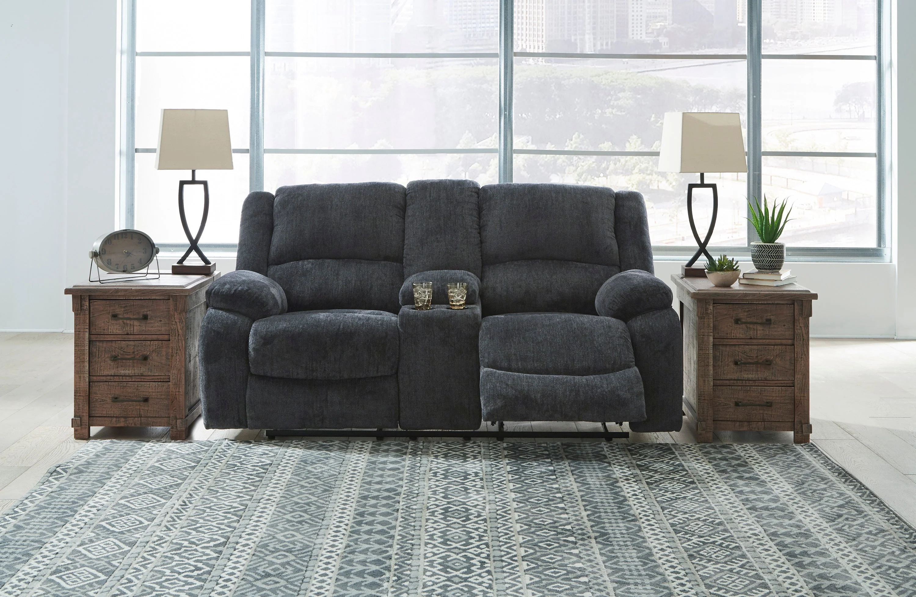 Draycoll DBL Rec Loveseat w/Console - Image 2