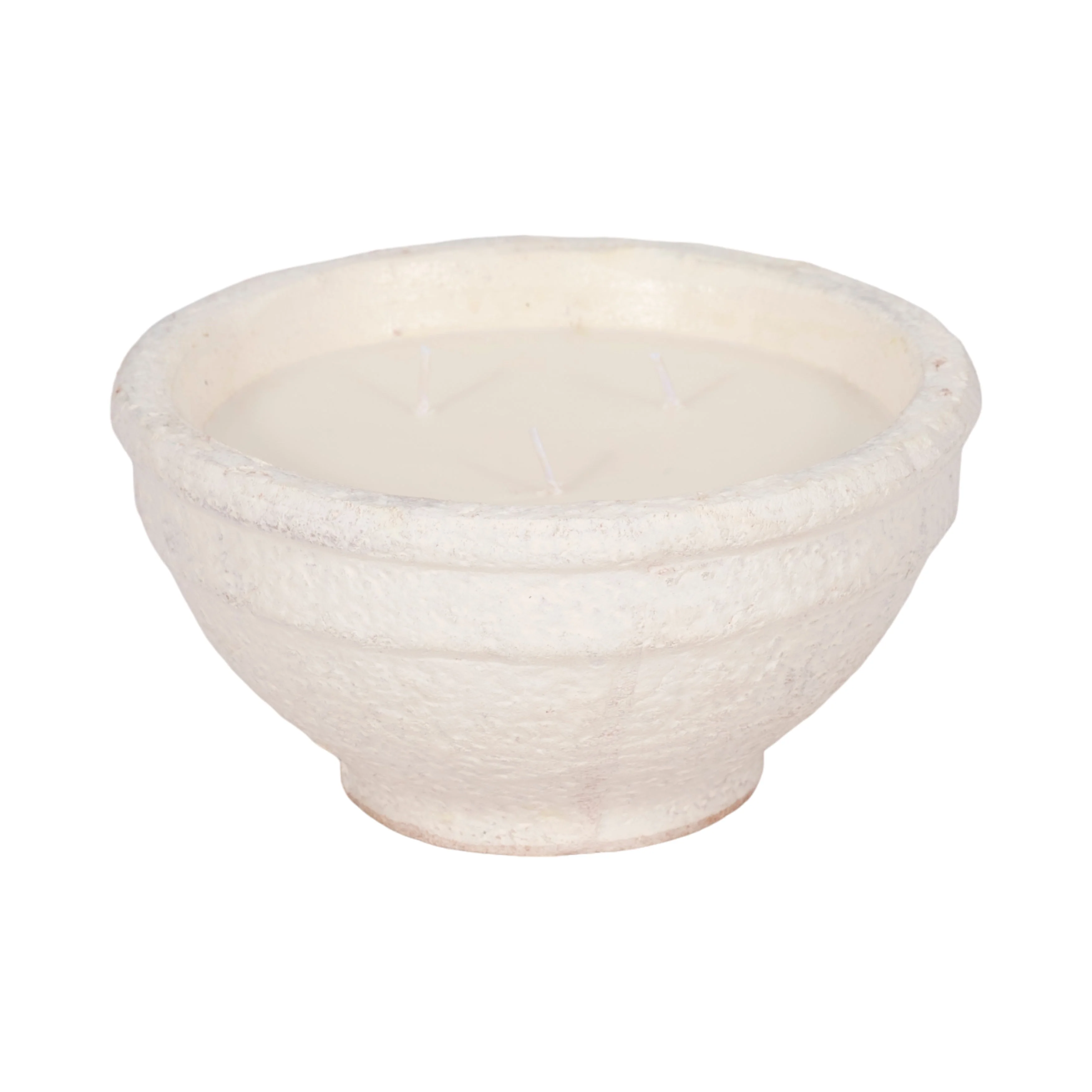 8" 16 Oz Spiced Cranberry Bowl Candle, White - Image 2