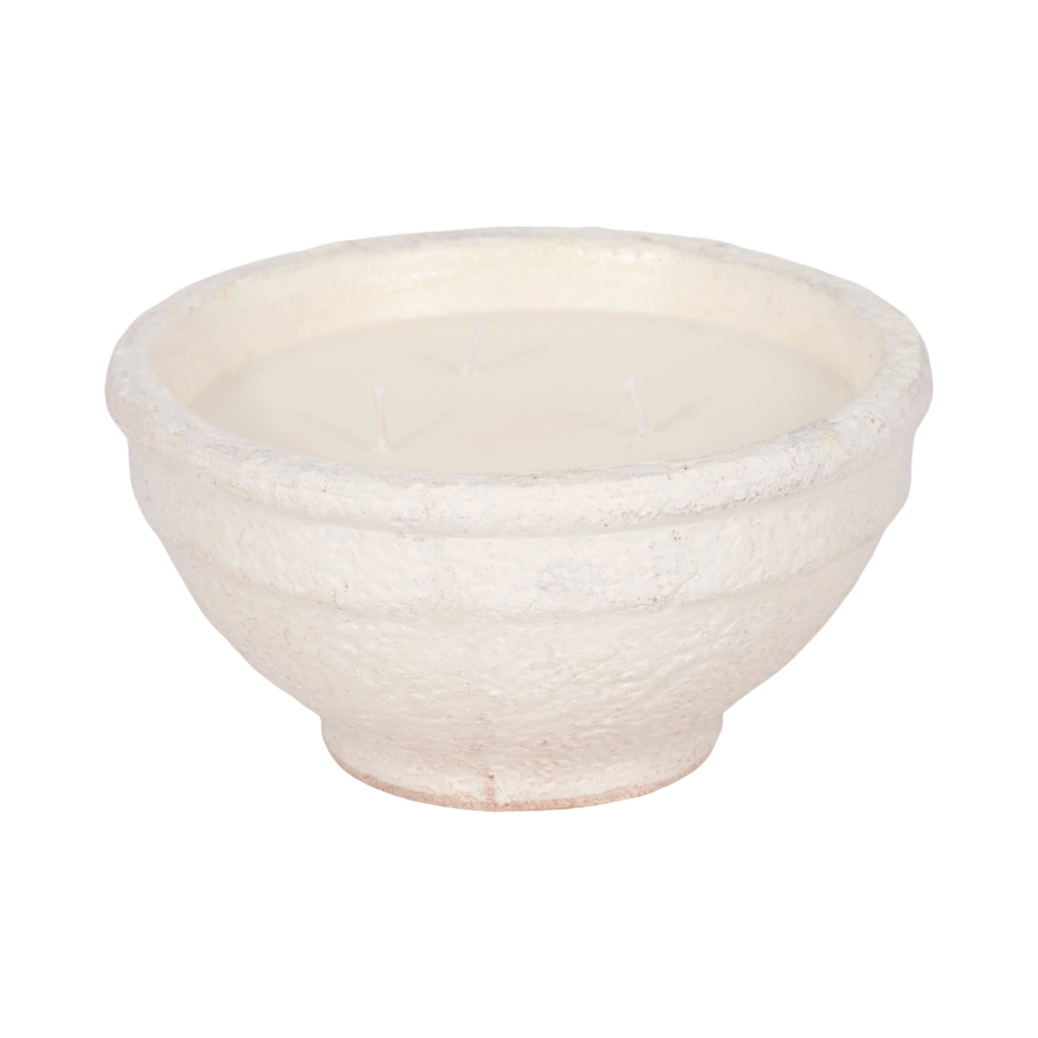 8" 16 Oz Spiced Cranberry Bowl Candle, White - Image 3