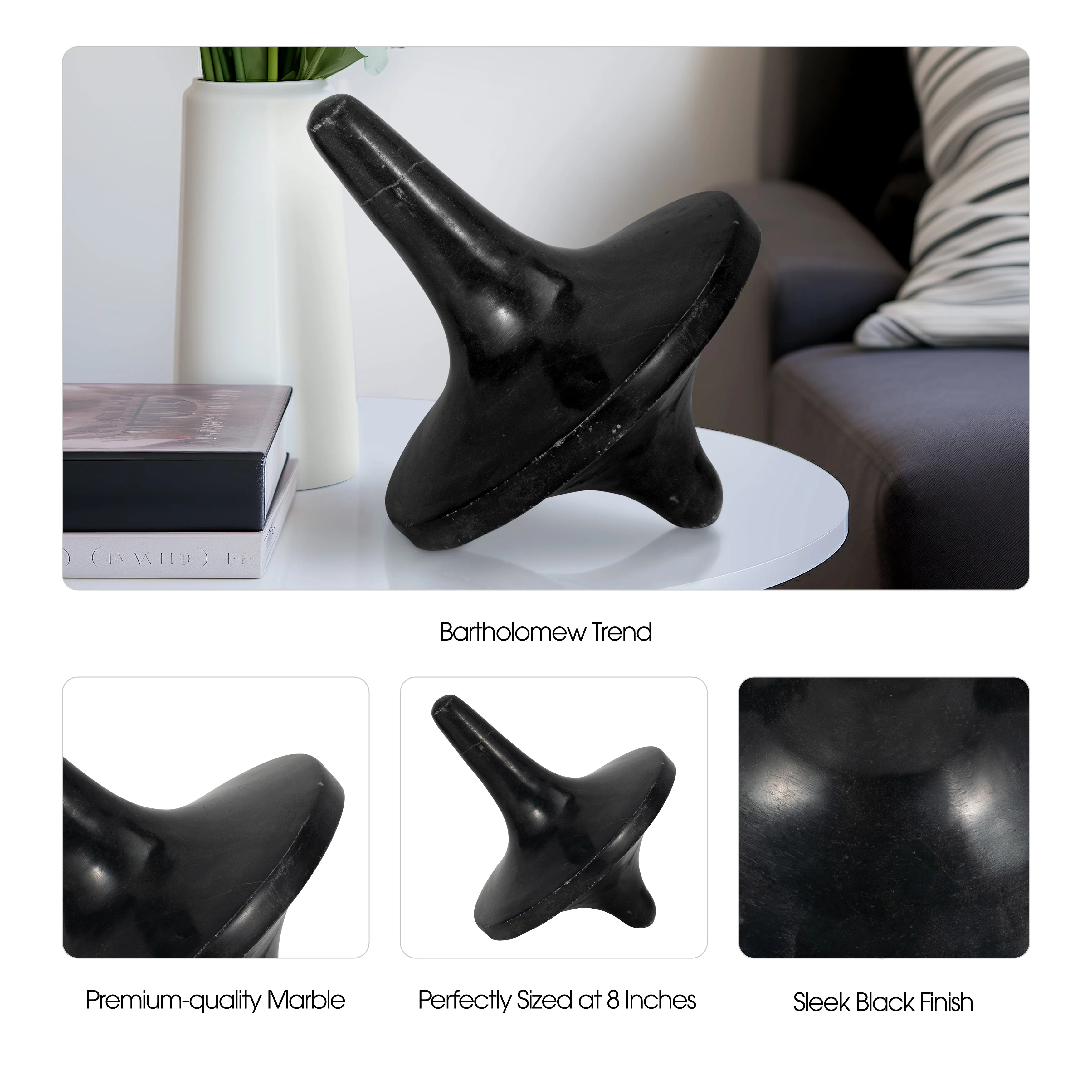 8" Dressler Black Marble Tops - Image 19