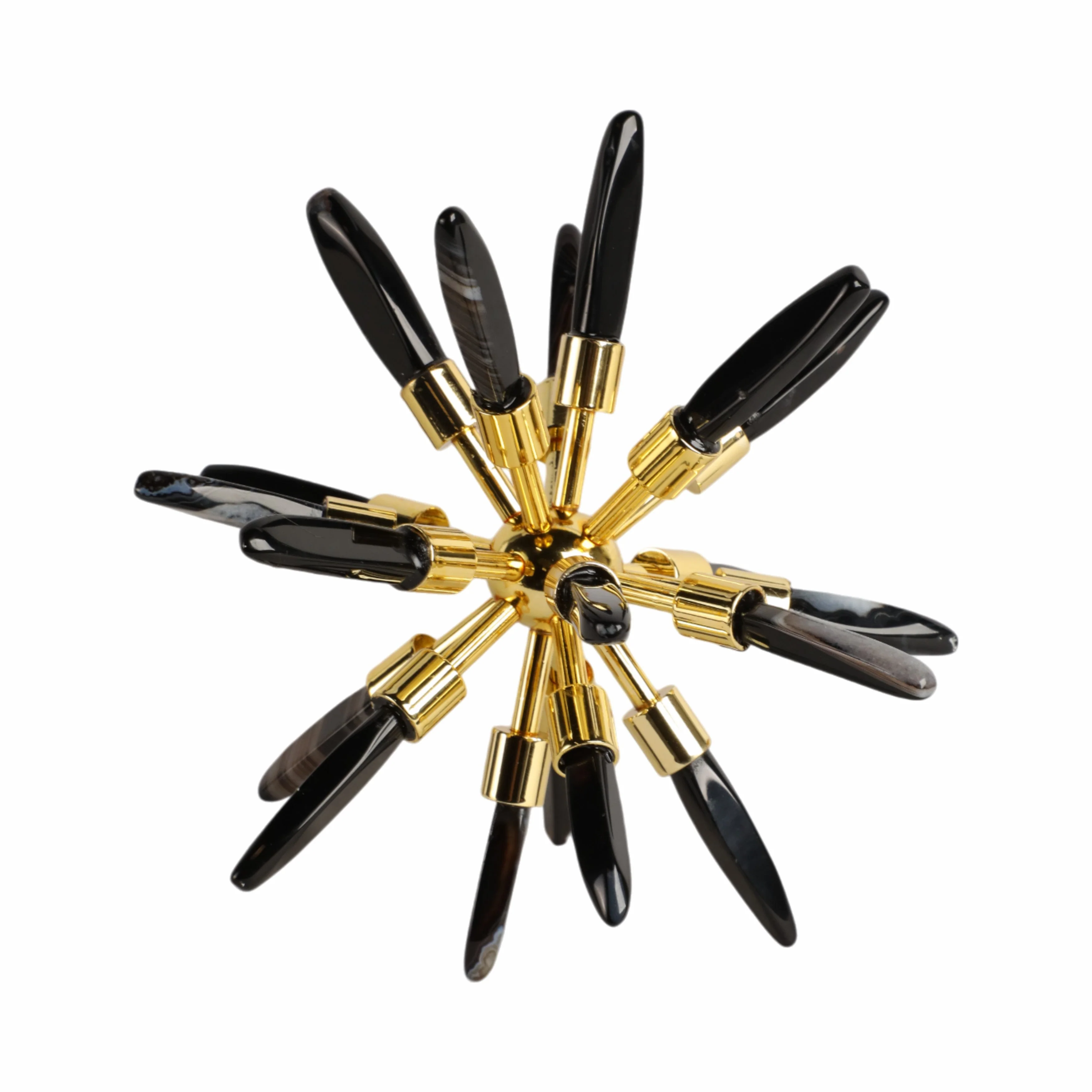8" Fiona Small Black Stone Starburst Statuary Kd - Image 3
