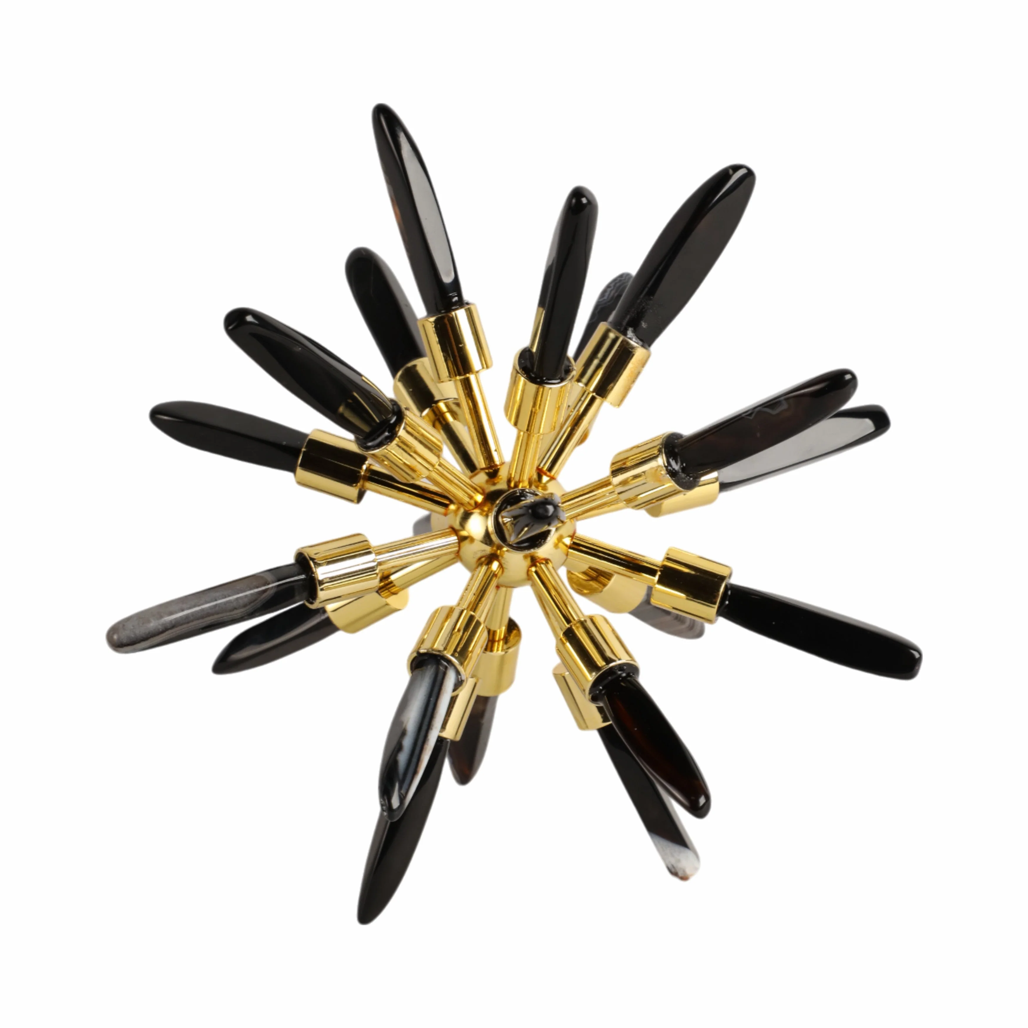 8" Fiona Small Black Stone Starburst Statuary Kd - Image 5