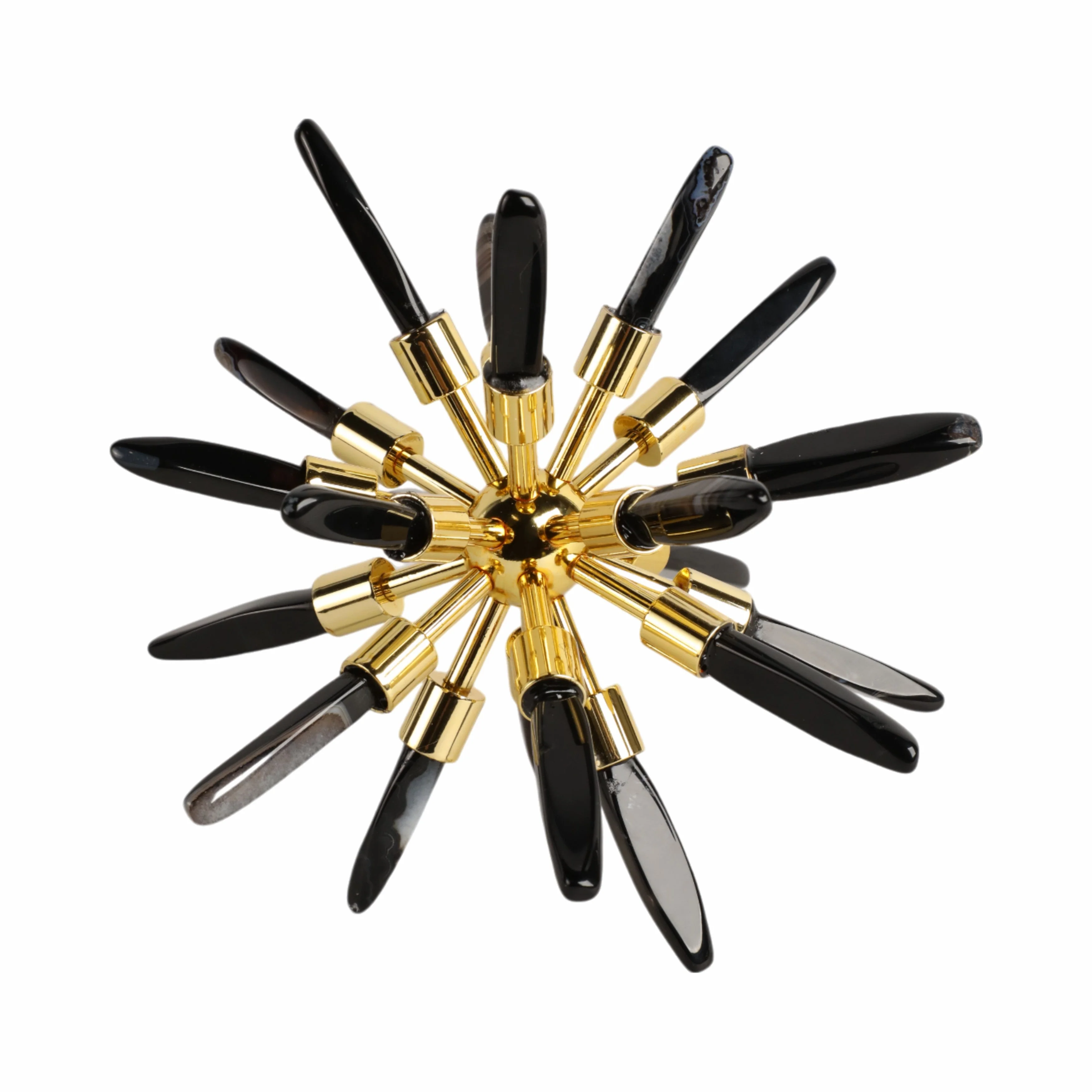 8" Fiona Small Black Stone Starburst Statuary Kd - Image 6