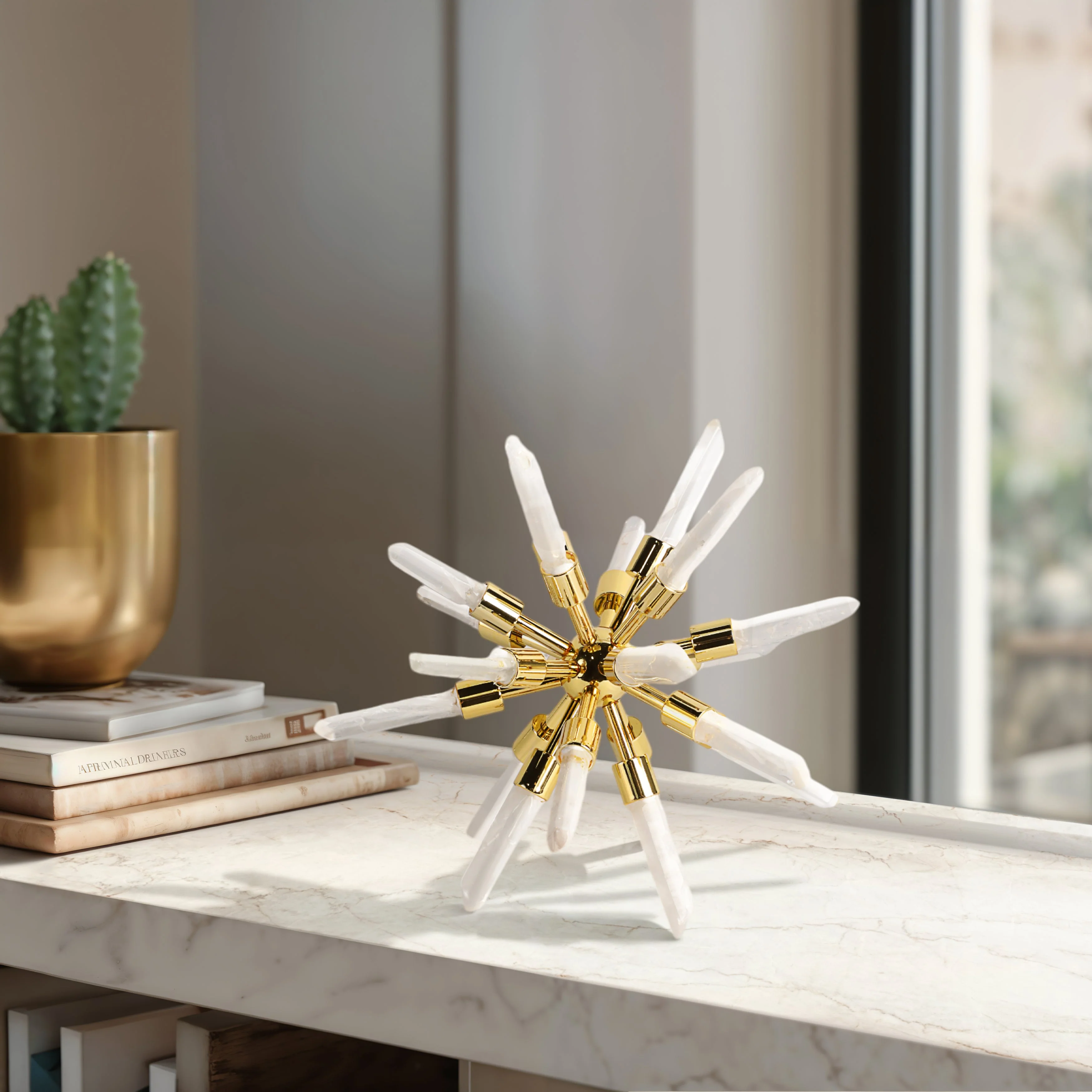 8" Fiona Small Crystal Starburst Statuary Kd - Image 10