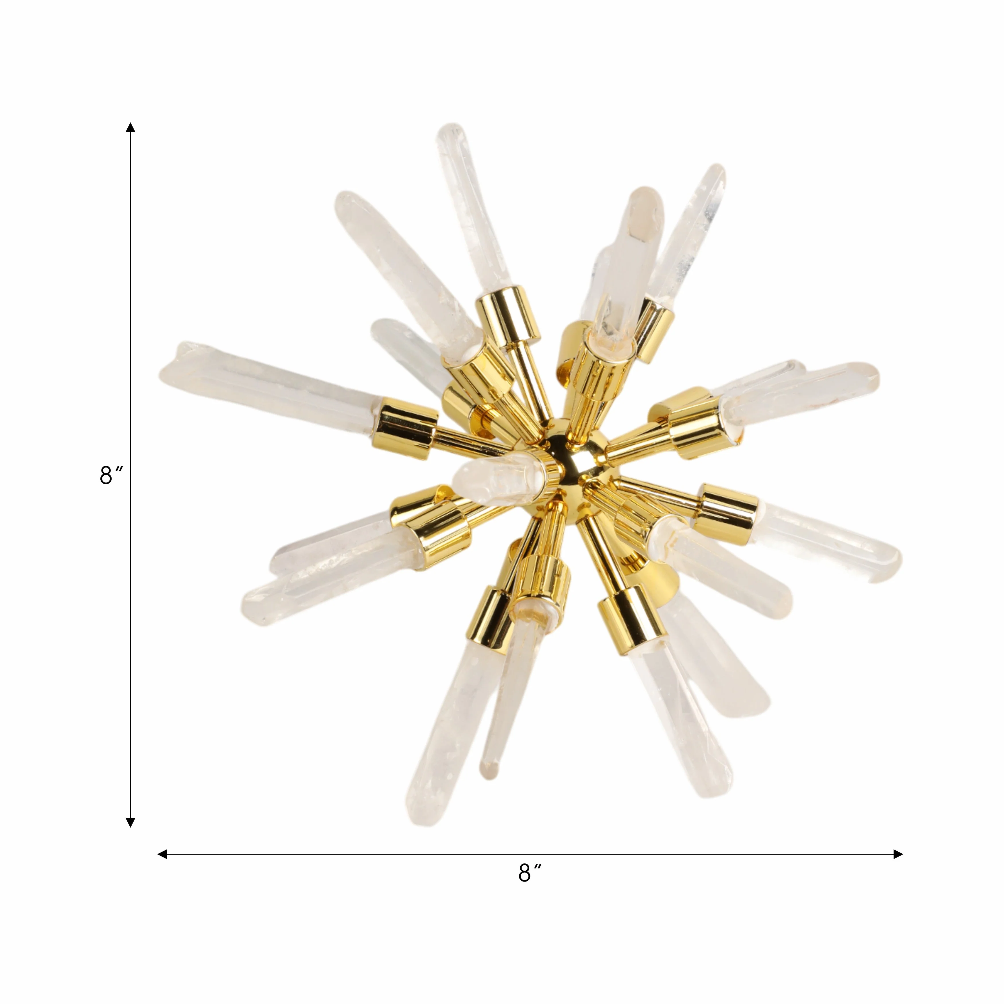 8" Fiona Small Crystal Starburst Statuary Kd - Image 9