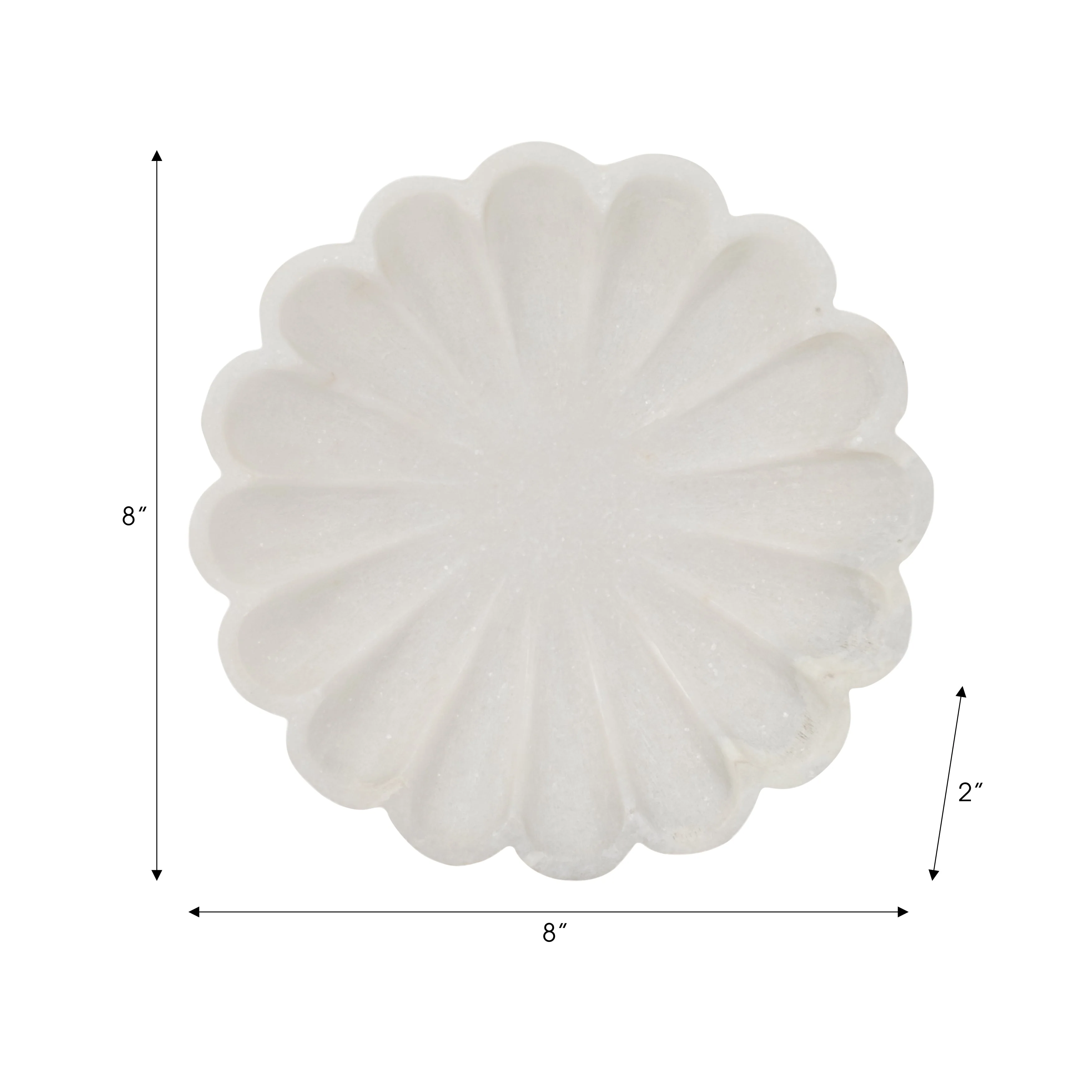 8" Hadara Marble Flower Tray, Tan - Image 18