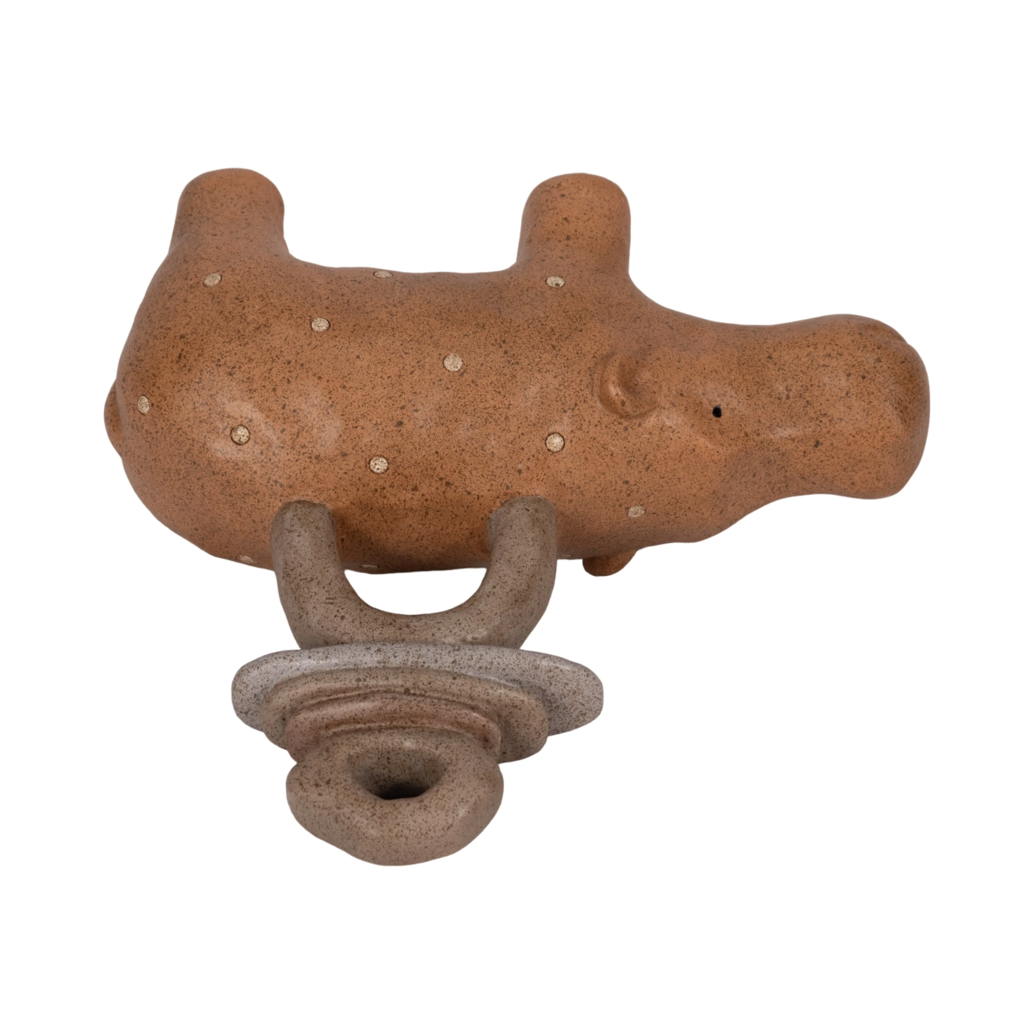 8" Hippo With Stacked Stones, Multi - Image 14