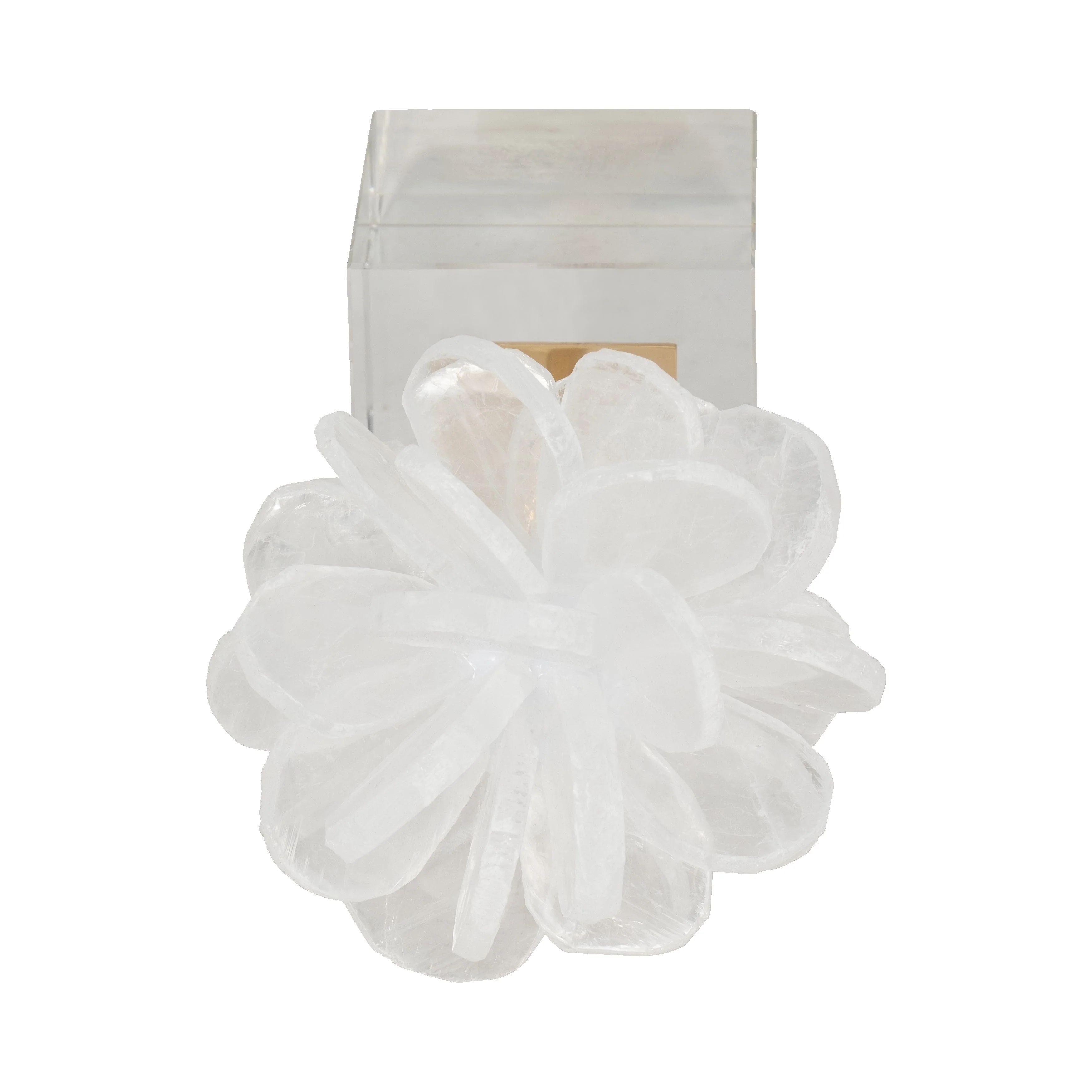 8" Liliana Small Crystal Flower Statuary - Image 14