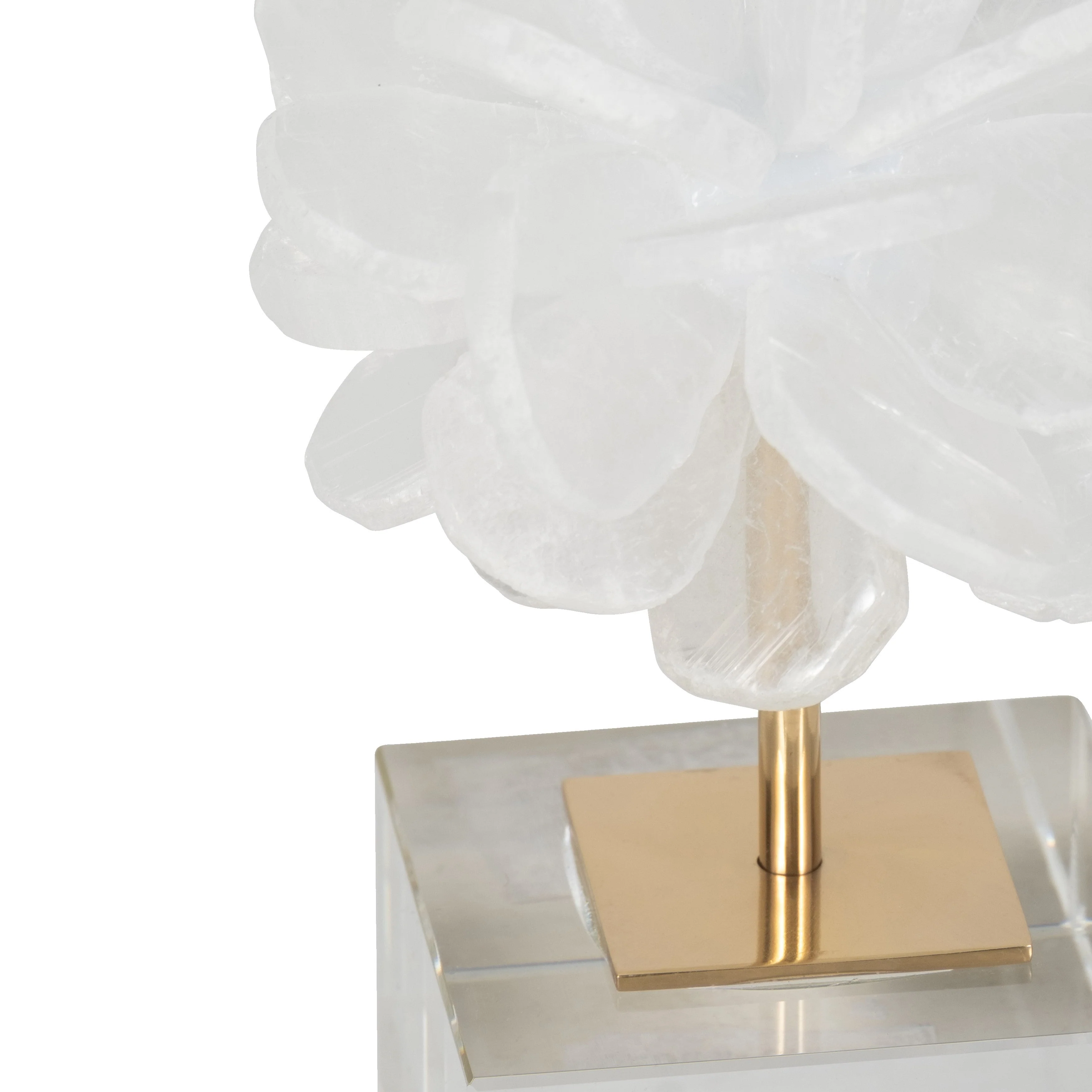 8" Liliana Small Crystal Flower Statuary - Image 4