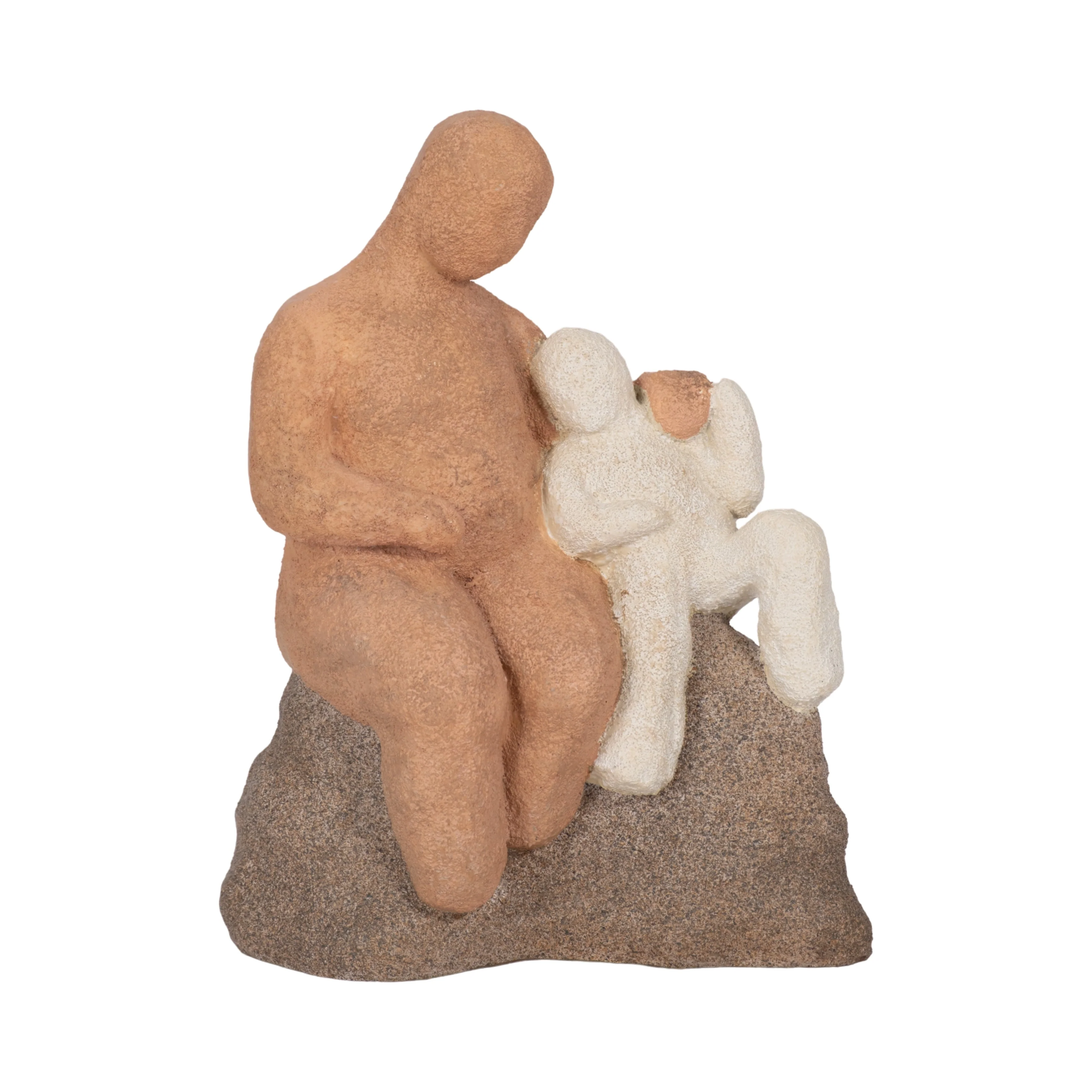8" Parent And Child On Rock, Multi - Image 9