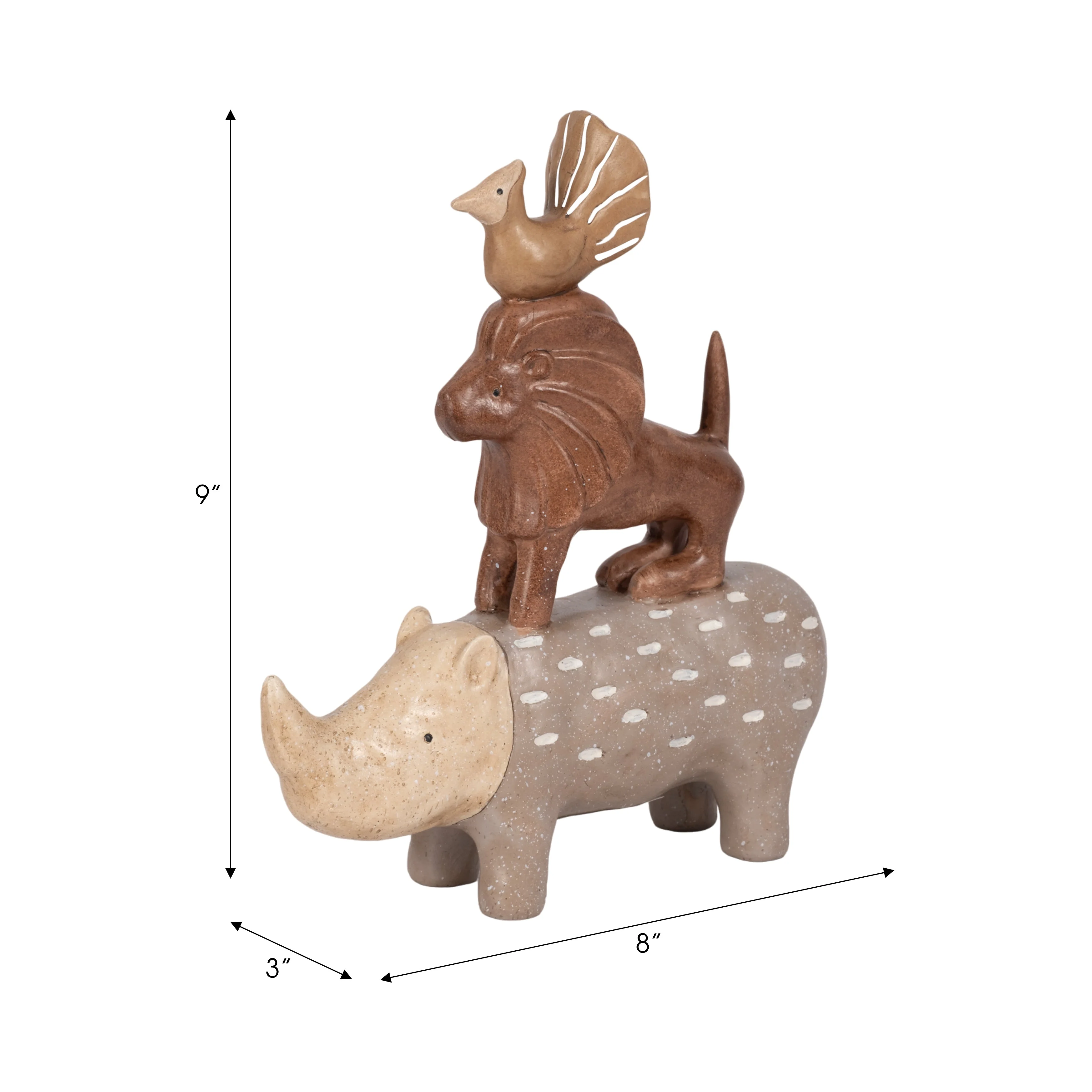 9" Animal Pyramid, Multi - Image 16