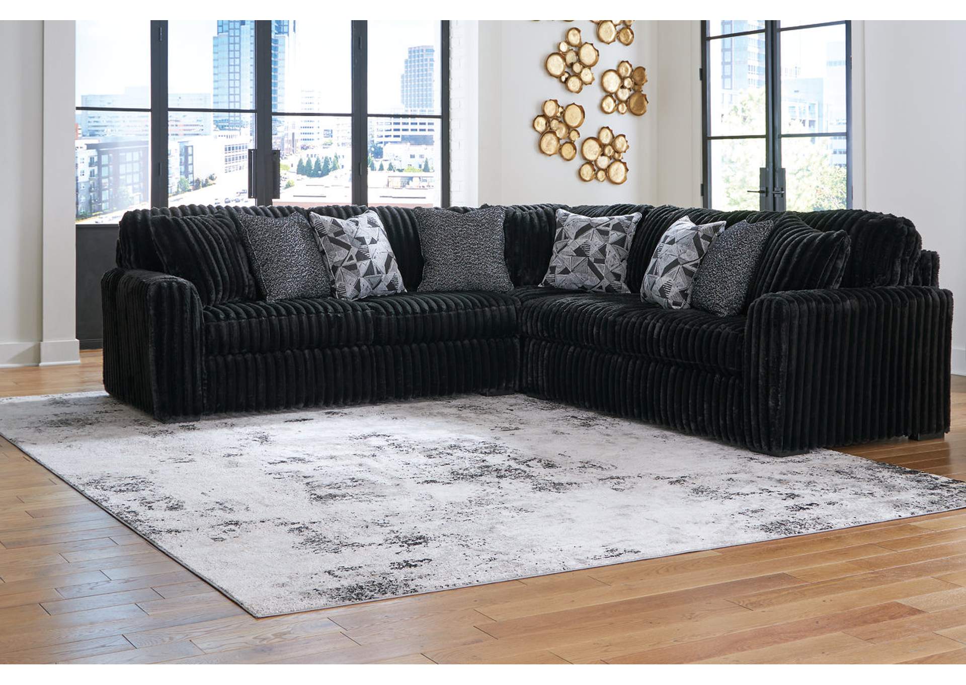 98103S4 Midnight-Madness 4-Piece Sectional with Chaise - Image 8
