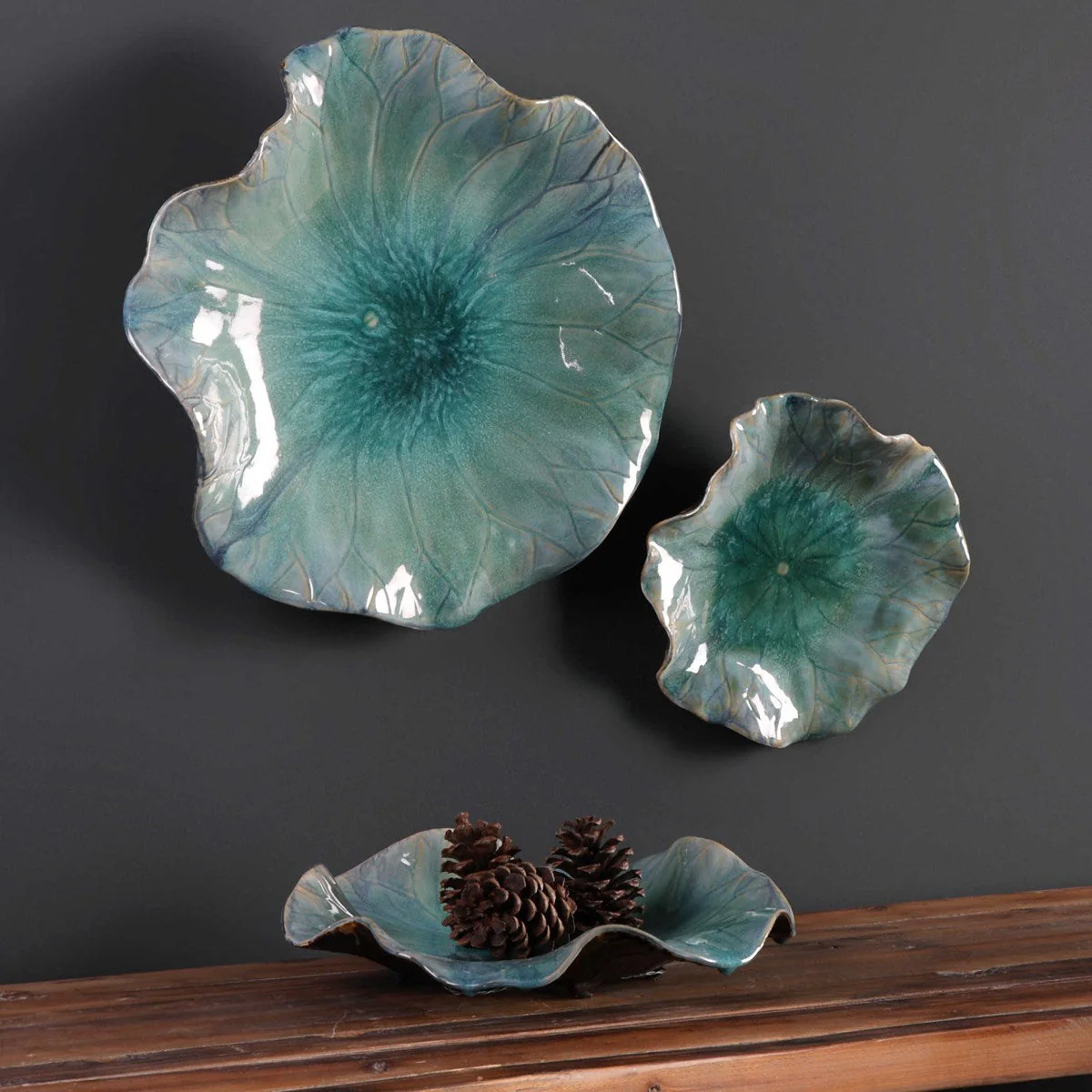 Abella Ceramic Wall Decor, S/3 - Image 3