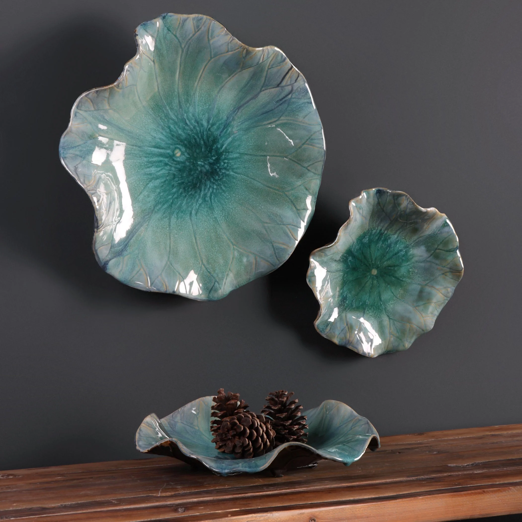 Abella Ceramic Wall Decor, S/3 - Image 9