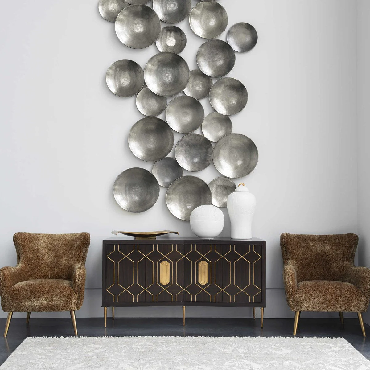 Aitana Metal Wall Decor, Silver, S/3 - Image 4