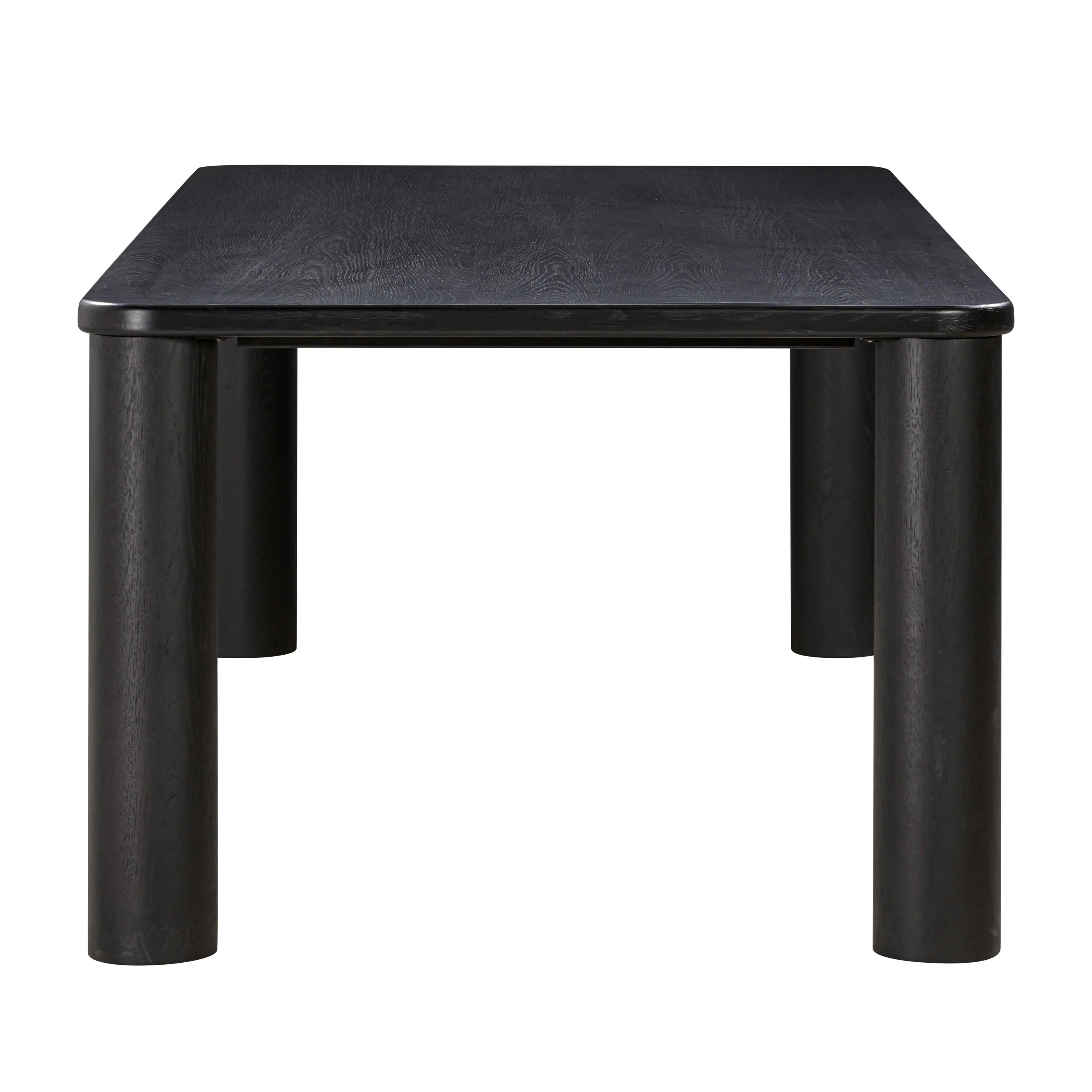 Akola Black Oak Rectangular Dining Table - Image 4