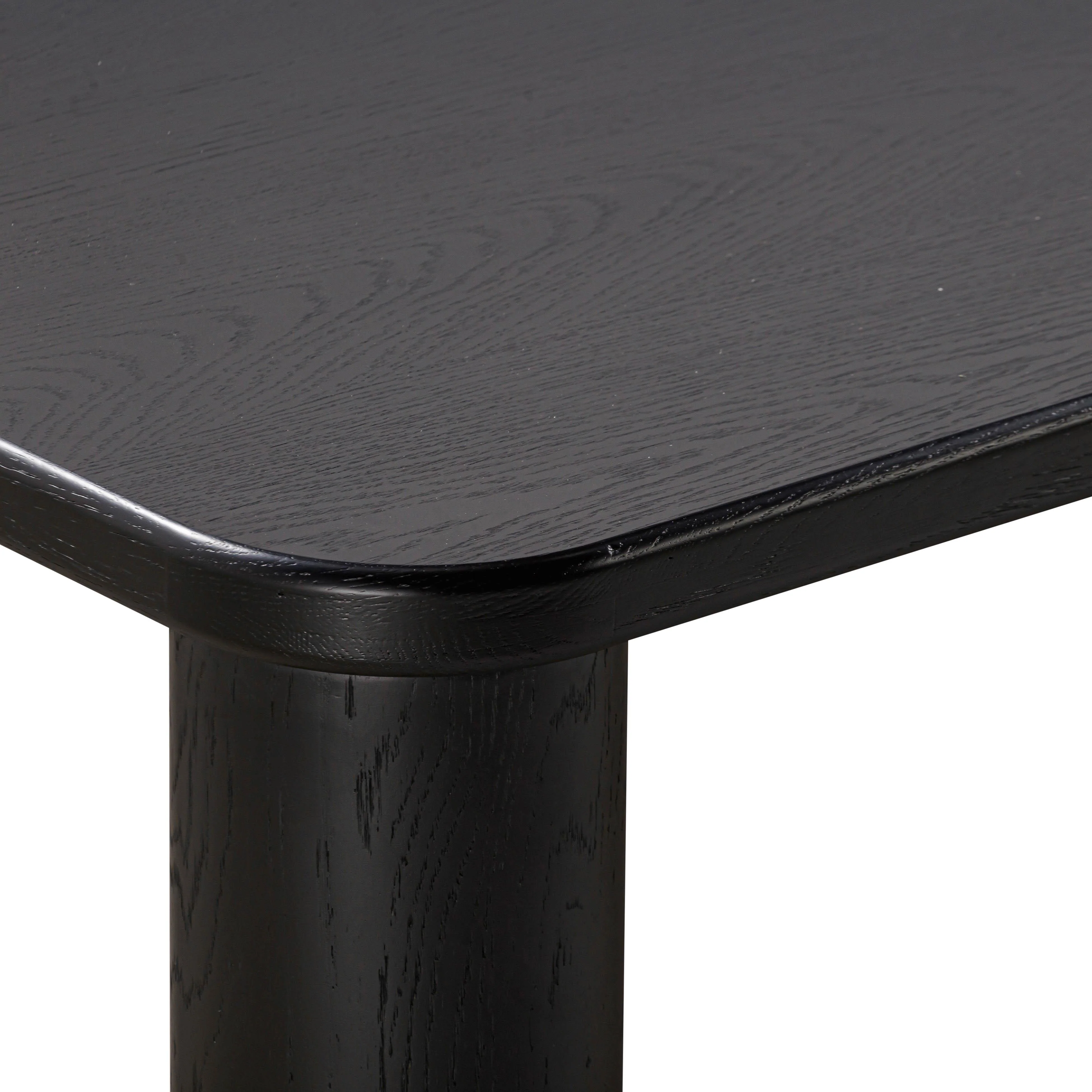 Akola Black Oak Rectangular Dining Table - Image 6
